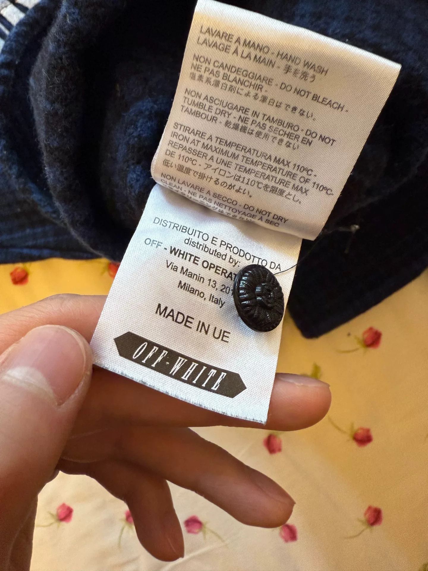 Off-White Off White Blue Wool Shirt Jacket Size US S / EU 44-46 / 1 - 8 Thumbnail