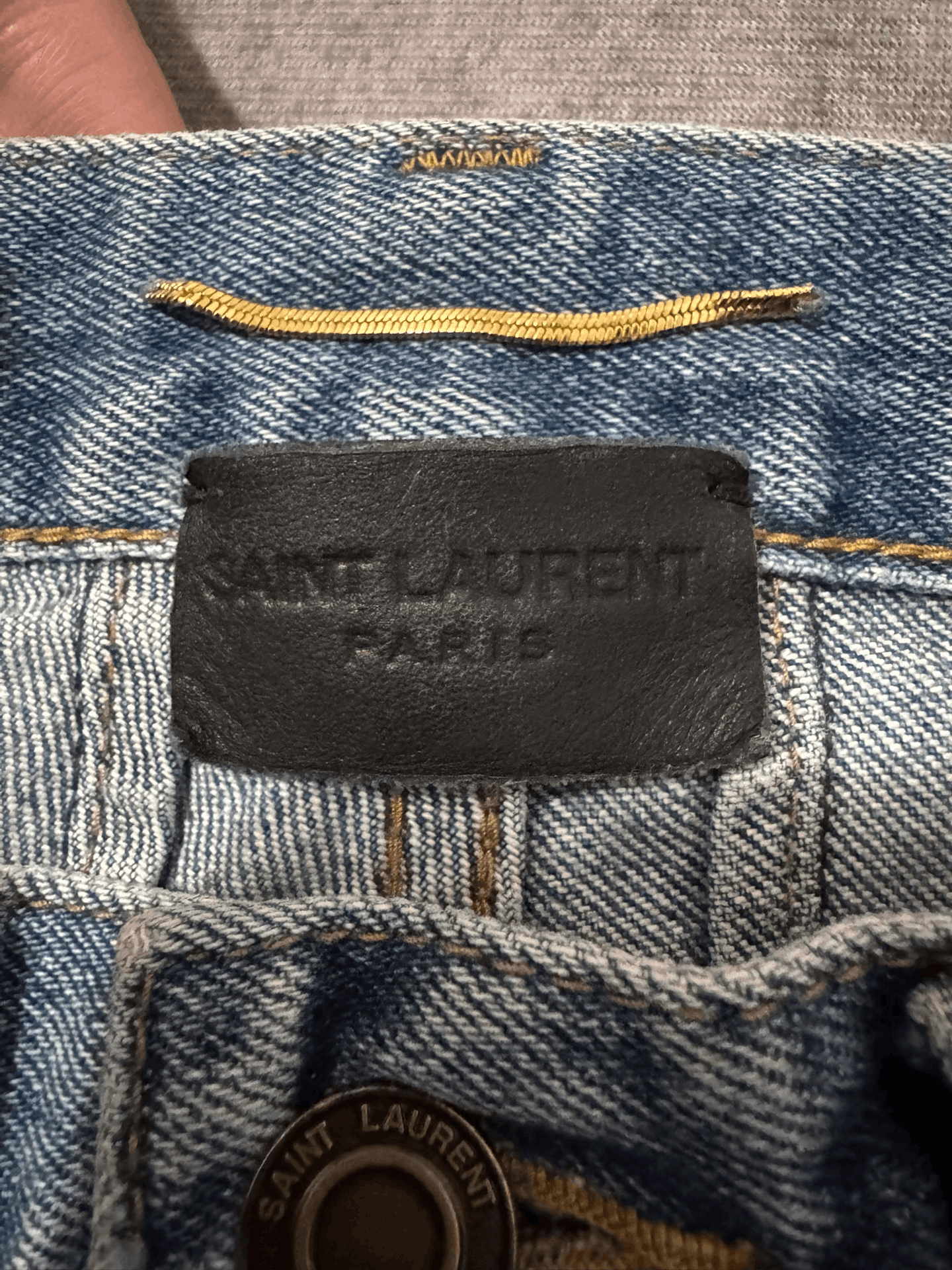 Saint Laurent Paris Saint Laurent Light Blue Denim Pants Size US 26 / EU 42 - 5 Thumbnail