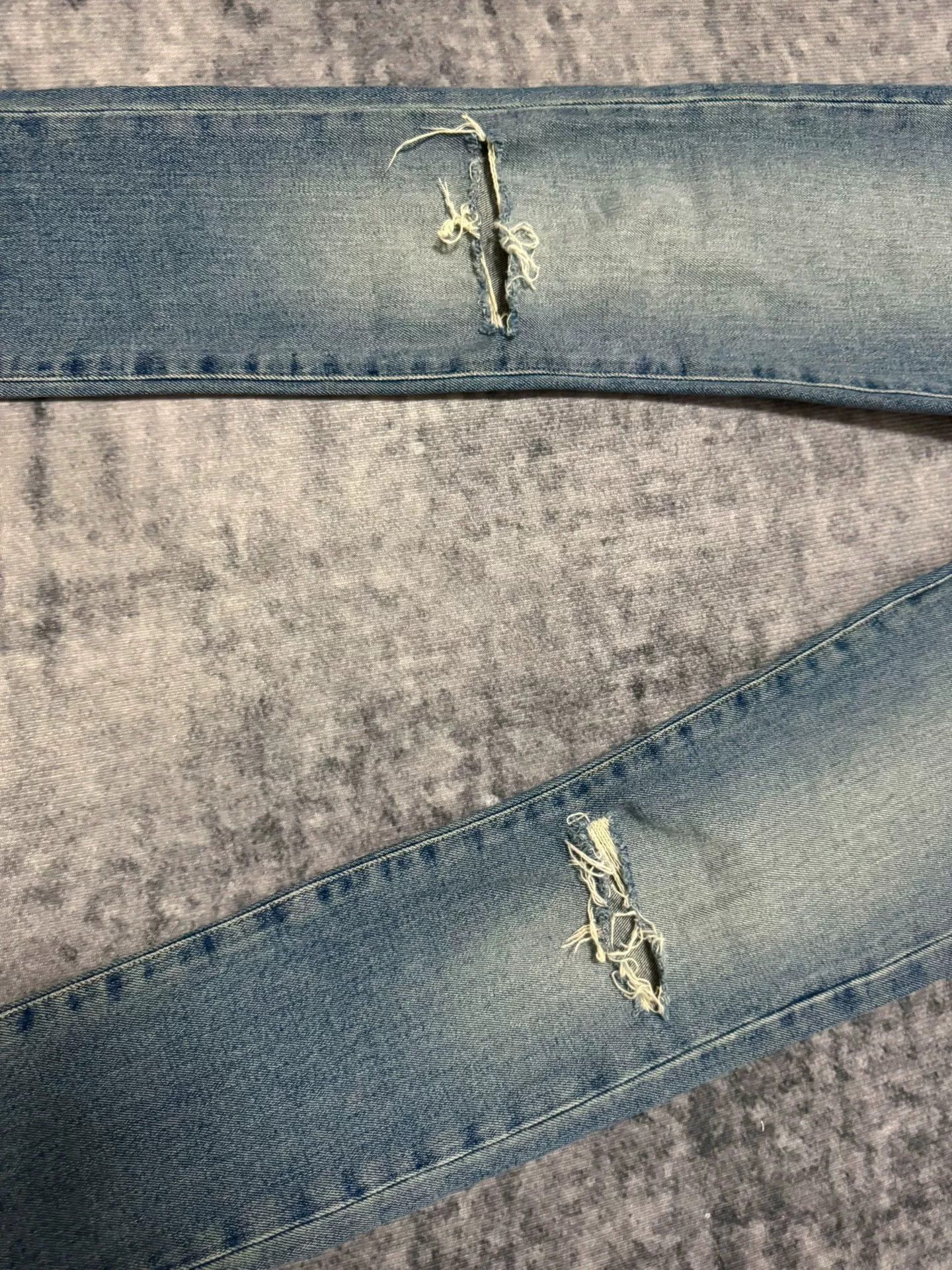 Saint Laurent Paris Saint Laurent Distressed Blue Jeans Size US 30 / EU 46 - 5 Thumbnail