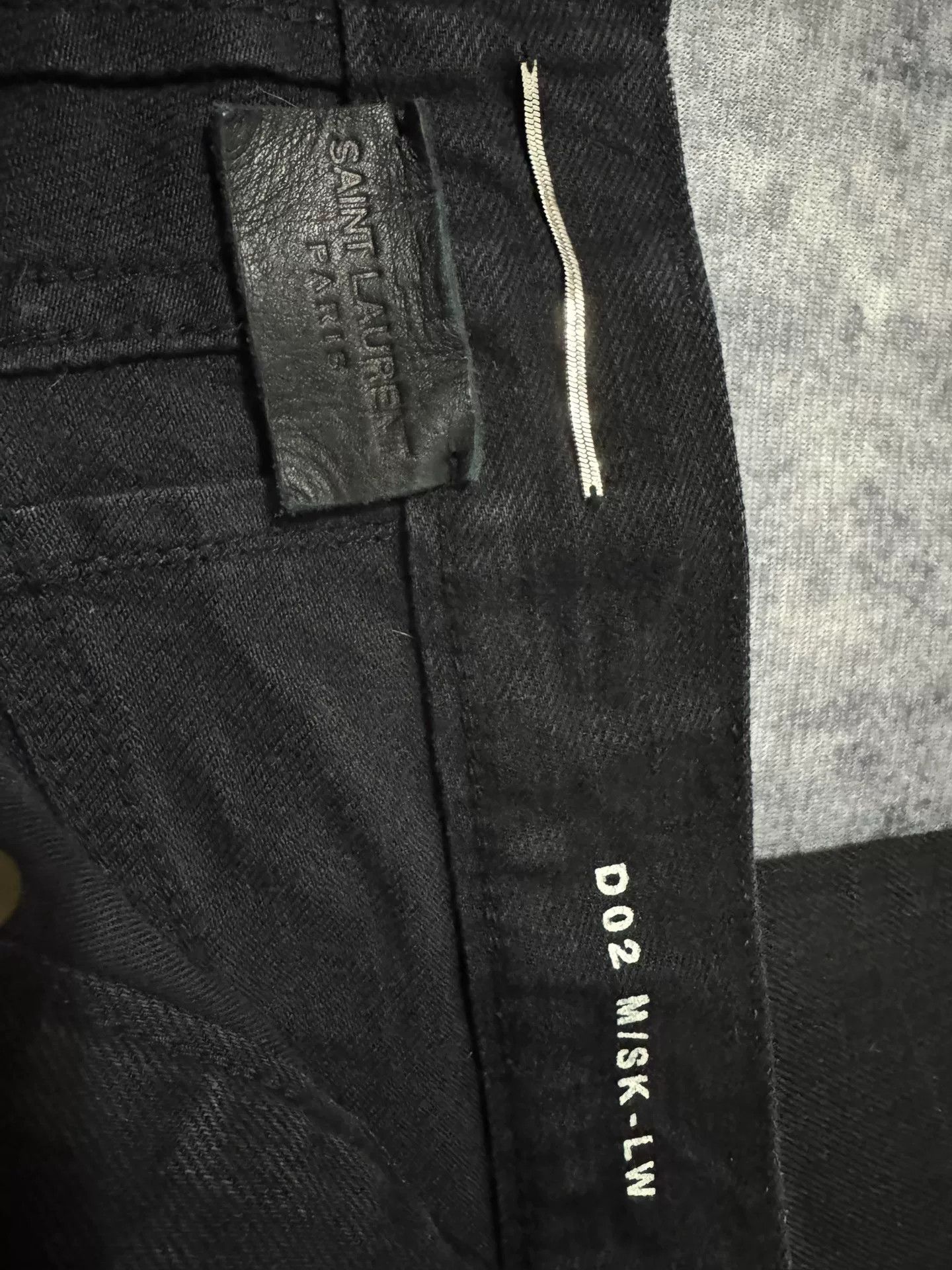 Saint Laurent Paris Saint Laurent Distressed Black Jeans Size US 30 / EU 46 - 6 Thumbnail