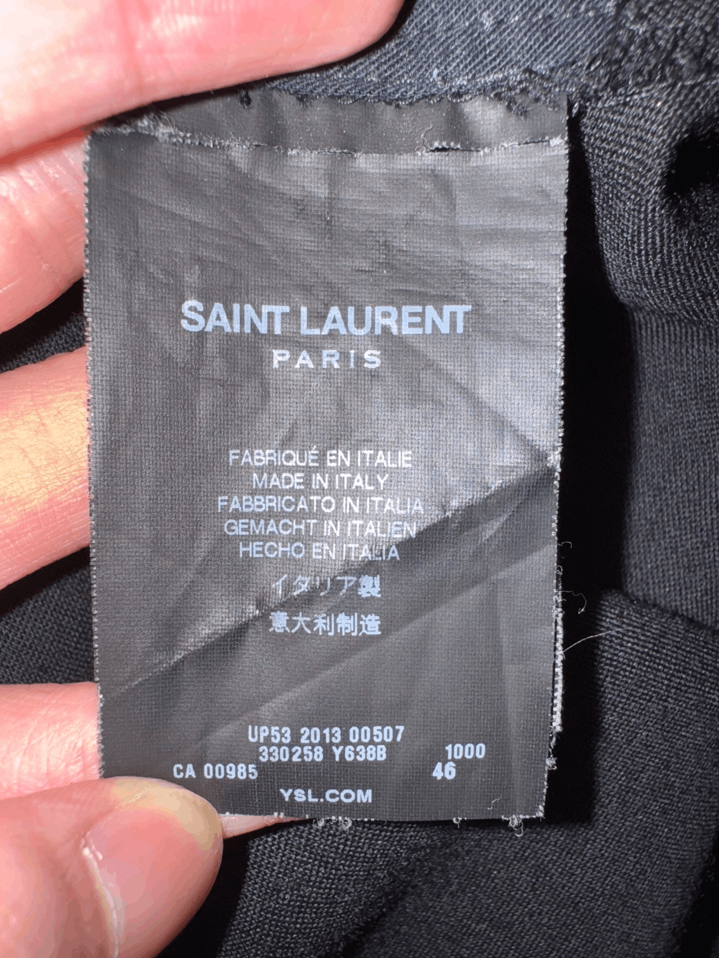 Saint Laurent Paris Saint Laurent Black Satin Smoking Pants Size US 30 / EU 46 - 7 Thumbnail