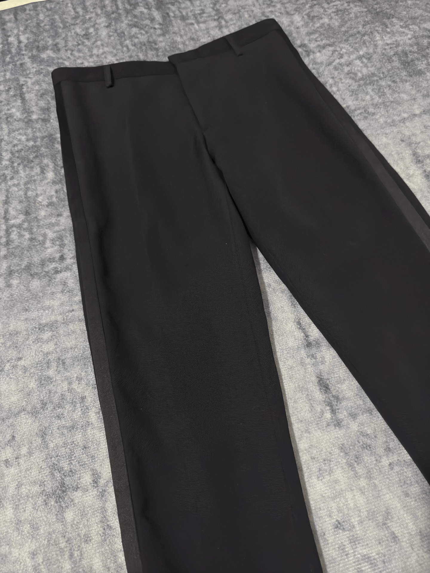 Saint Laurent Paris Saint Laurent Black Satin Smoking Pants Size US 30 / EU 46 - 3 Thumbnail