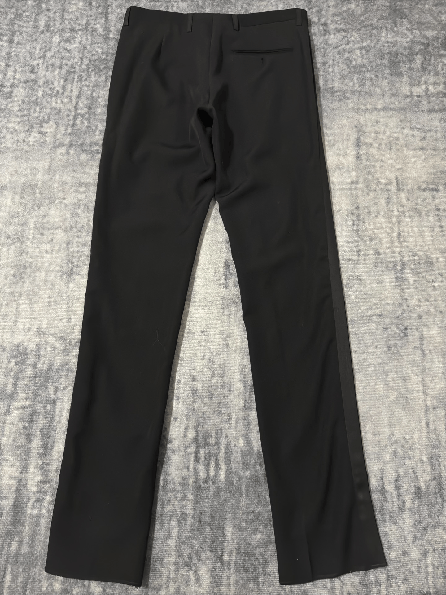 Saint Laurent Paris Saint Laurent Black Satin Smoking Pants Size US 30 / EU 46 - 2 Thumbnail