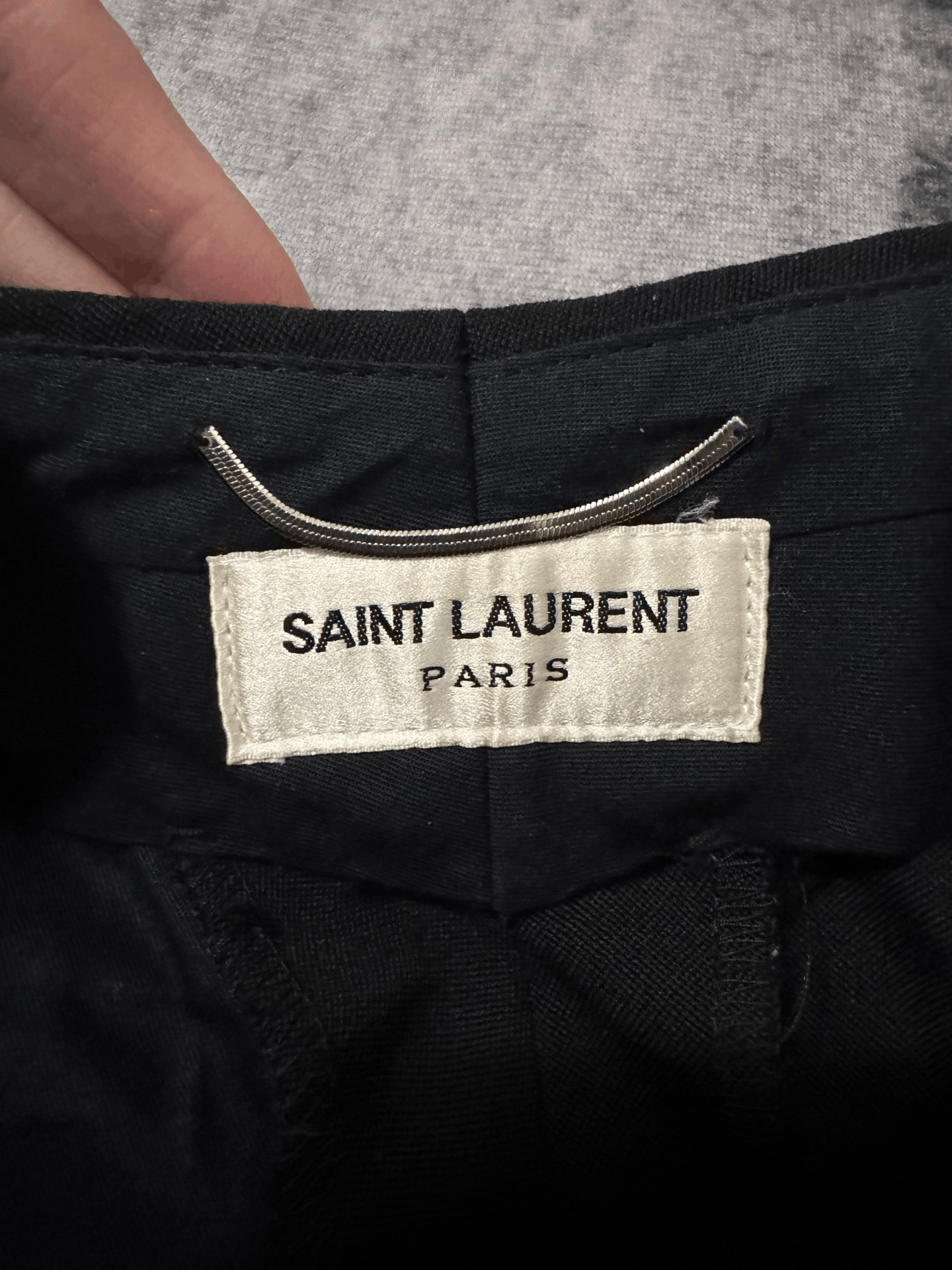 Saint Laurent Paris Saint Laurent Black Satin Smoking Pants Size US 30 / EU 46 - 6 Thumbnail