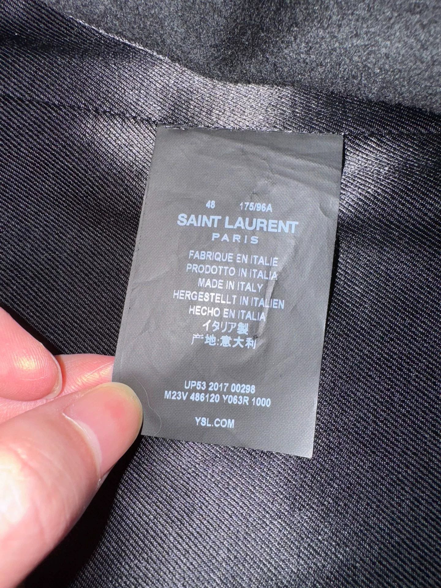 Saint Laurent Paris Saint Laurent Double-Breasted Navy Coat Size US M / EU 48-50 / 2 - 8 Thumbnail