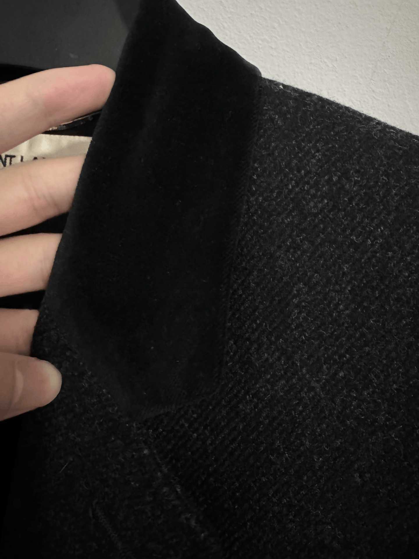 Saint Laurent Paris Saint Laurent Velvet Coat with Classic Collar Size US M / EU 48-50 / 2 - 4 Thumbnail