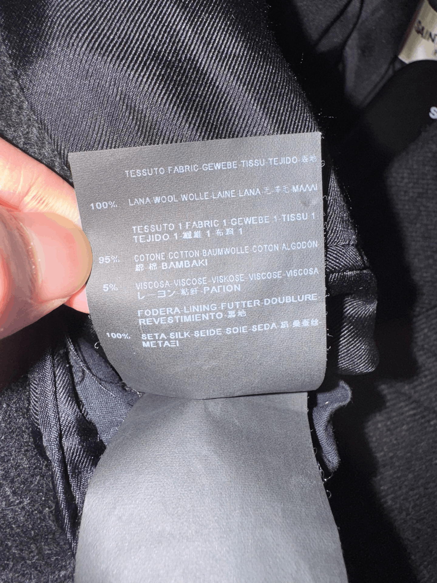 Saint Laurent Paris Saint Laurent Velvet Coat with Classic Collar Size US M / EU 48-50 / 2 - 6 Thumbnail