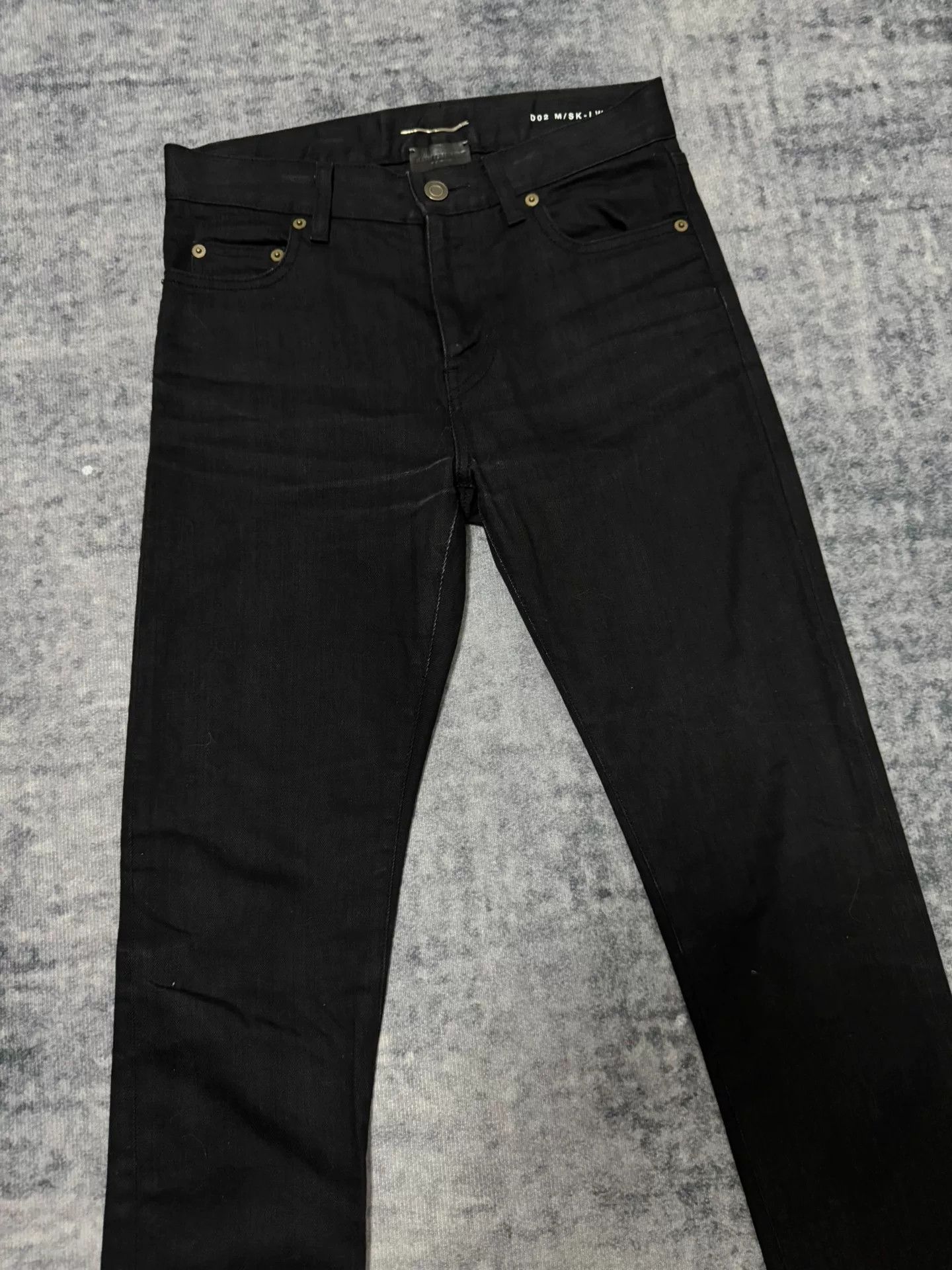 Saint Laurent Paris Saint Laurent Black Skinny Jeans SLP16SS Size US 27 - 3 Thumbnail