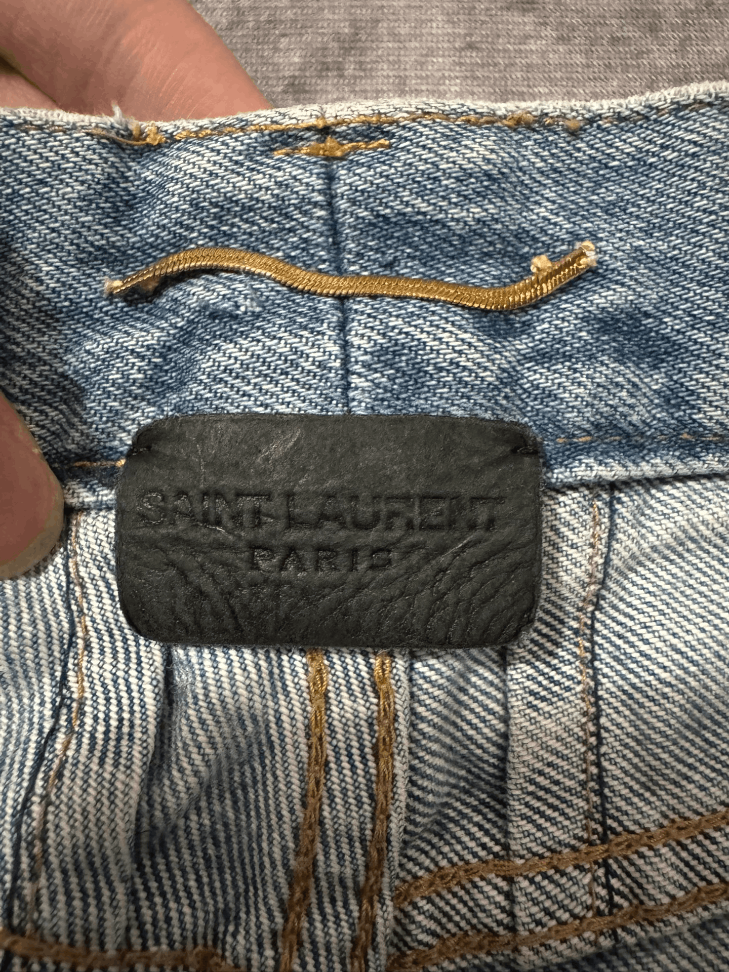 Saint Laurent Paris Saint Laurent Blue Flared Denim Pants Size 25" / US 0 / IT 36 - 6 Thumbnail