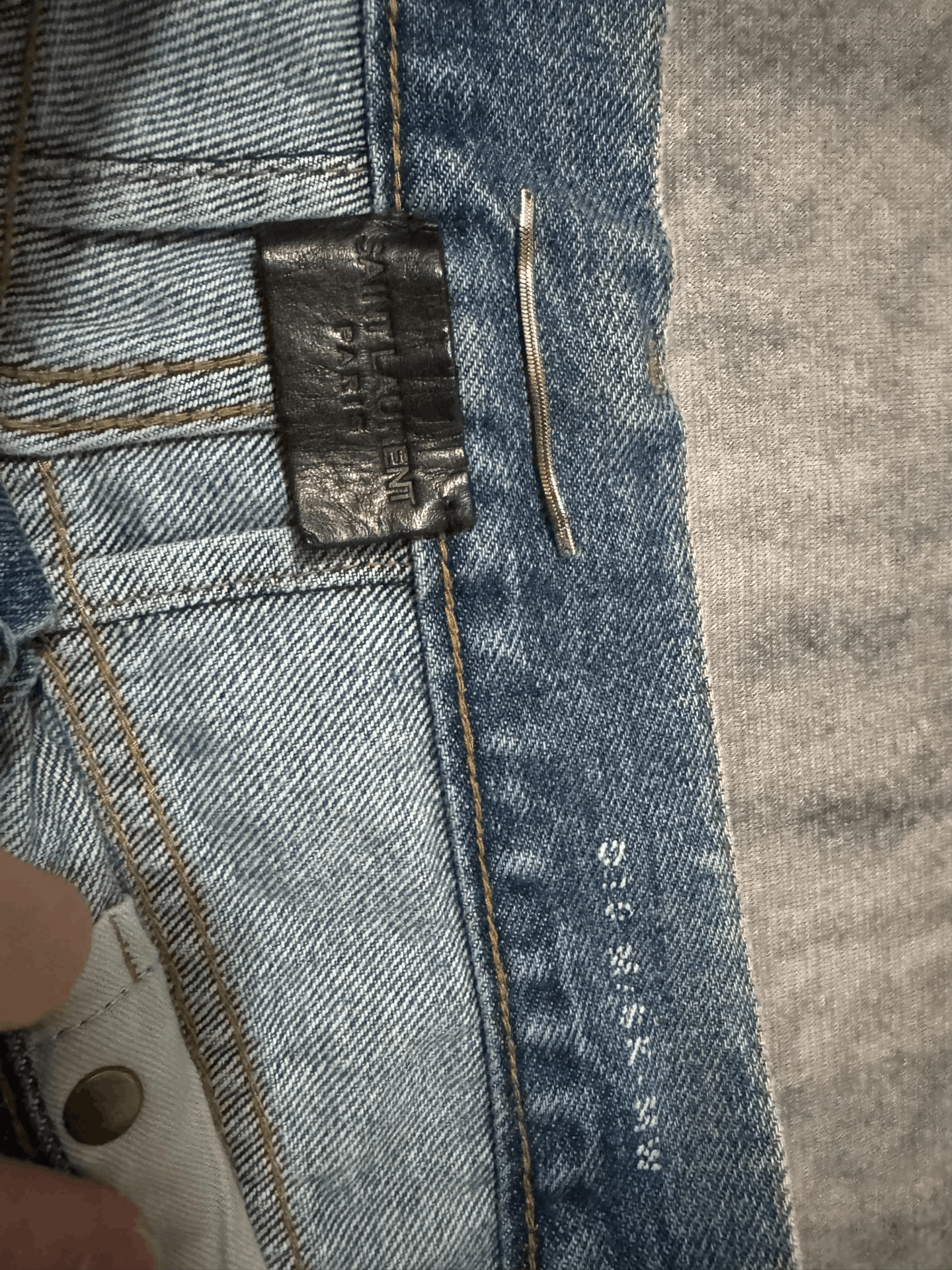 Saint Laurent Paris Saint Laurent Distressed Light Blue Jeans Size US 30 / EU 46 - 6 Thumbnail
