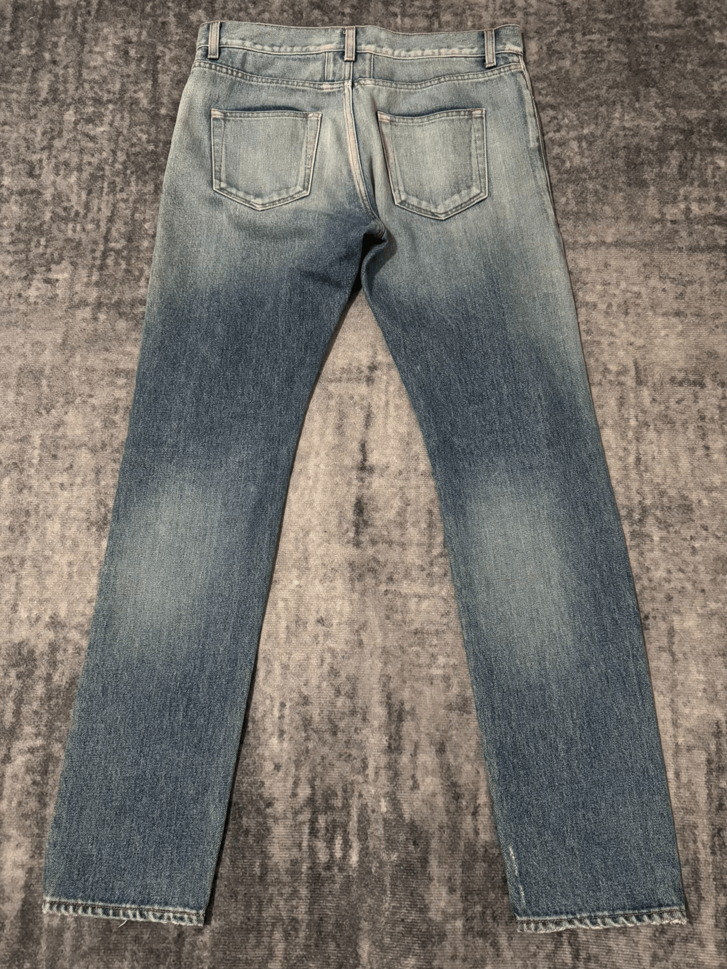 Saint Laurent Paris Saint Laurent Distressed Light Blue Jeans Size US 30 / EU 46 - 2 Thumbnail