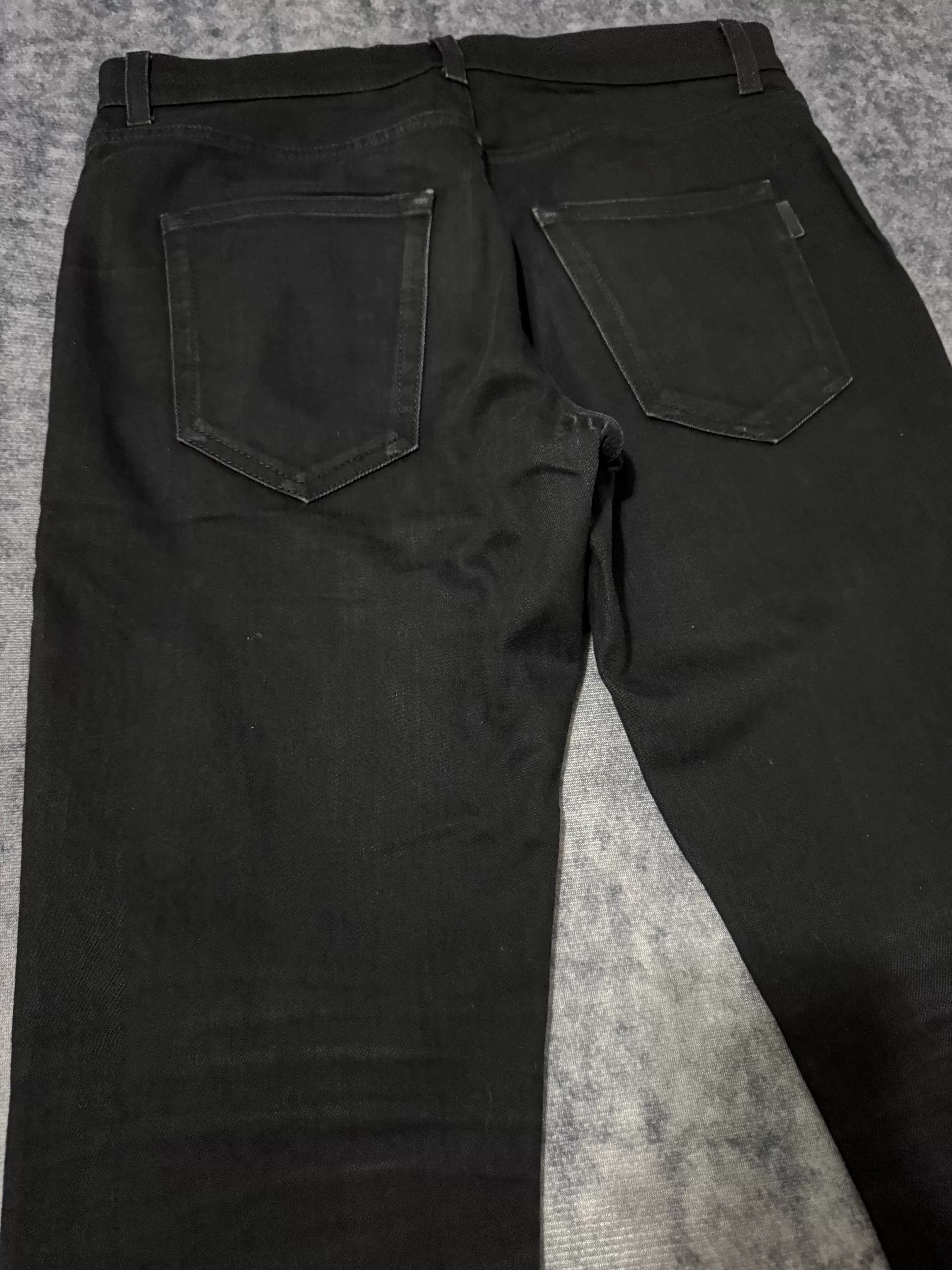 Saint Laurent Paris Saint Laurent Black Distressed Jeans Size US 30 / EU 46 - 4 Thumbnail