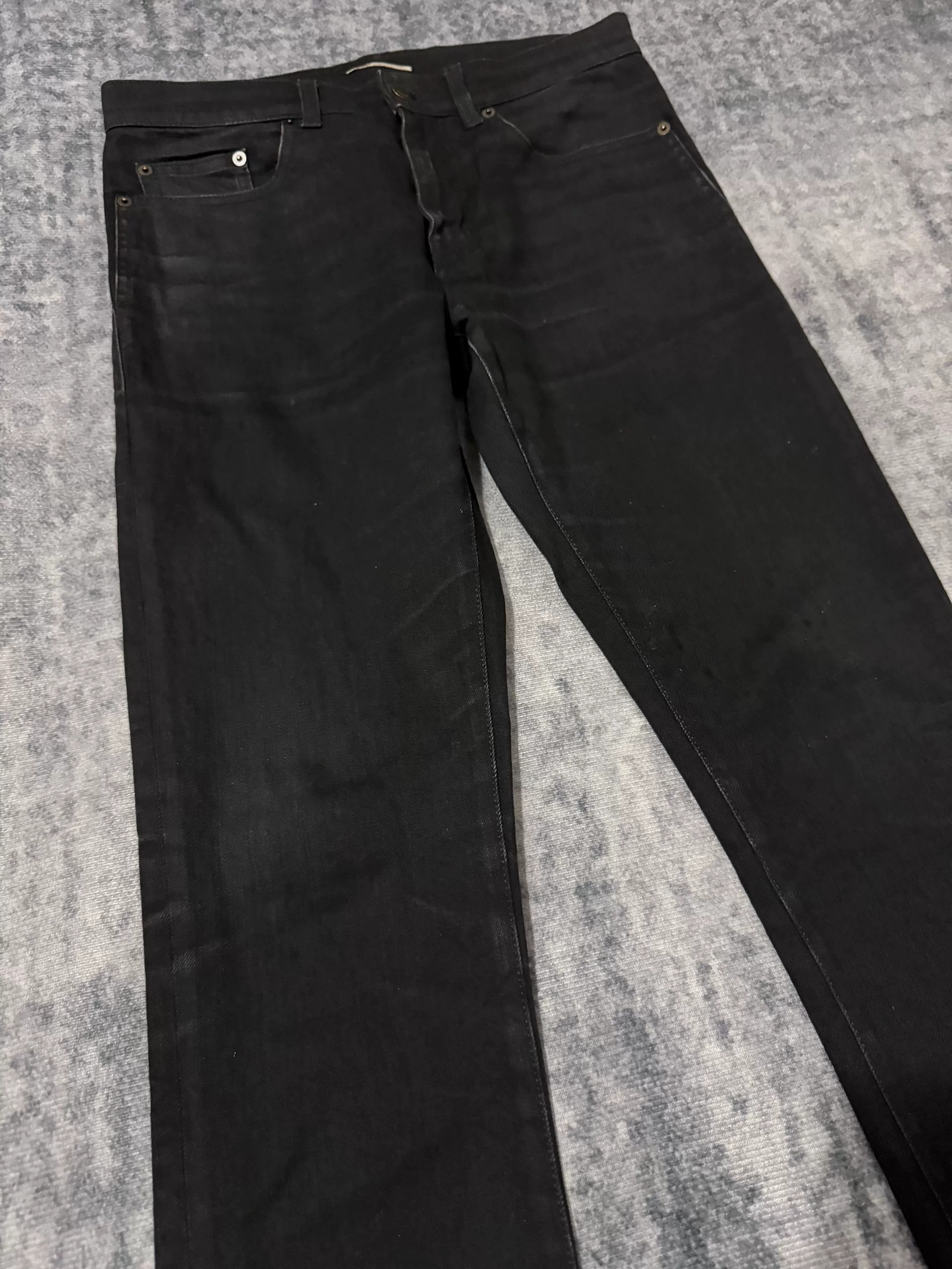 Saint Laurent Paris Saint Laurent Black Distressed Jeans Size US 30 / EU 46 - 3 Thumbnail