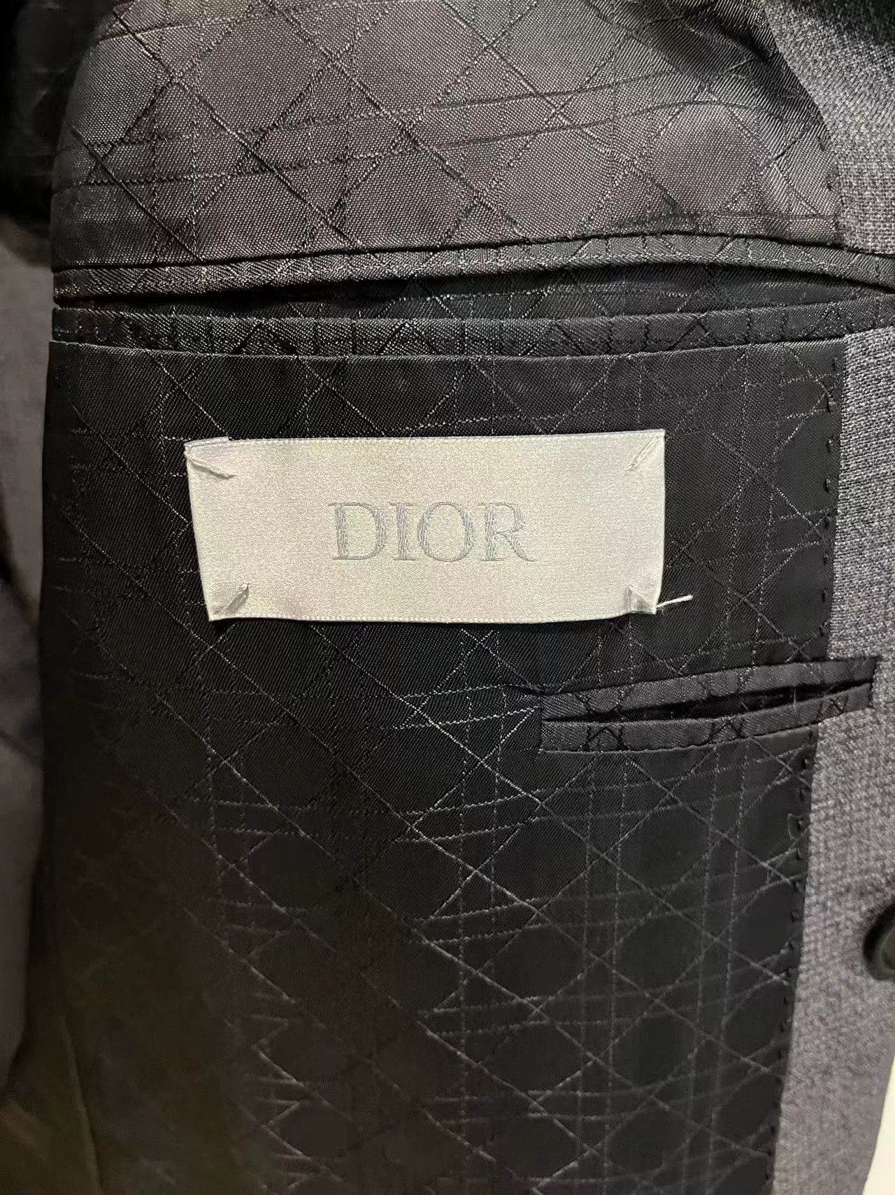 Dior Dior Double-Breasted Gray Suit Jacket Size US M / EU 48-50 / 2 - 5 Thumbnail