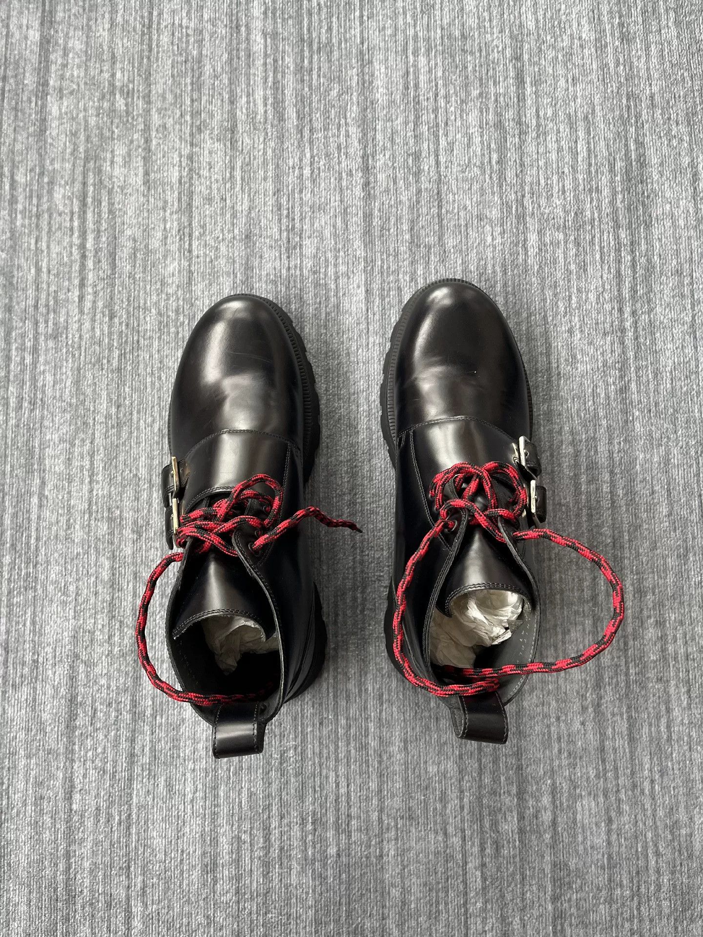 Dior Dior Homme Red String Leather Boots Size US 8 / EU 41 - 3 Thumbnail