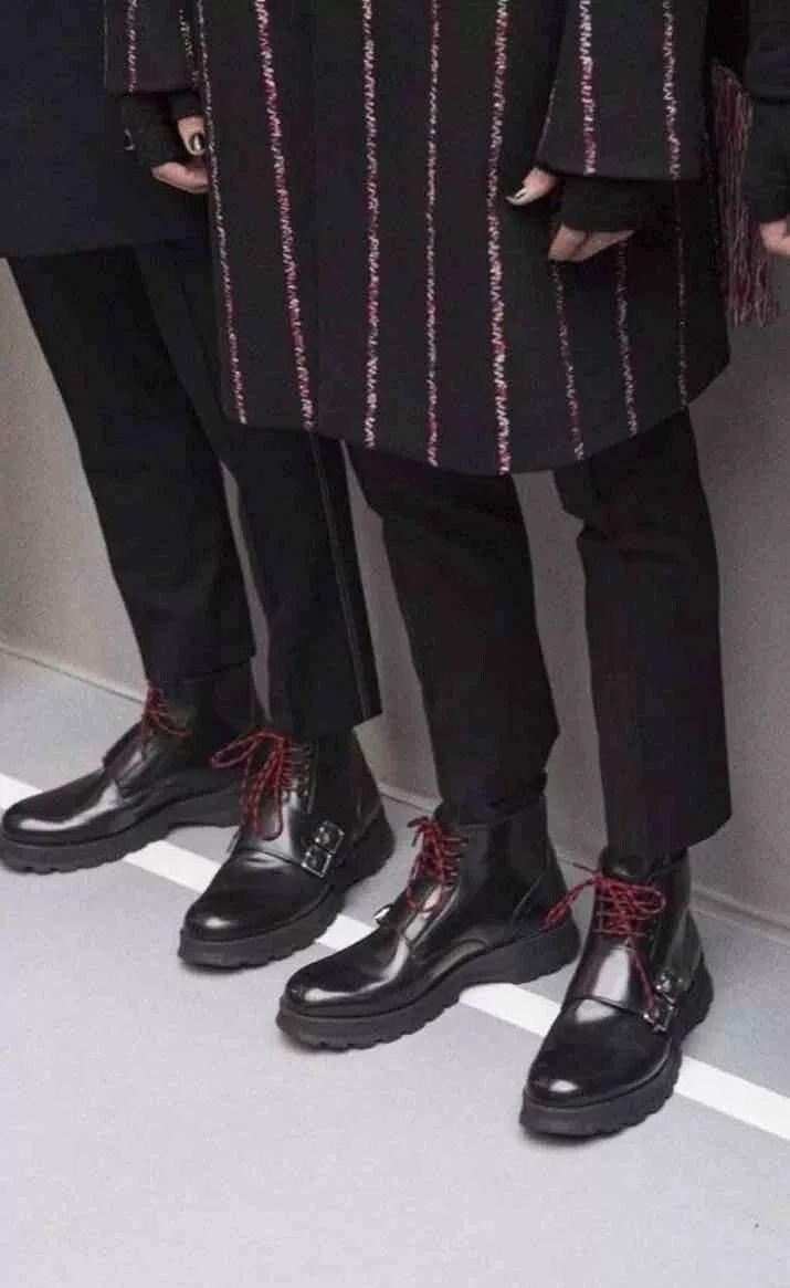 Dior Dior Homme Red String Leather Boots Size US 8 / EU 41 - 8 Thumbnail