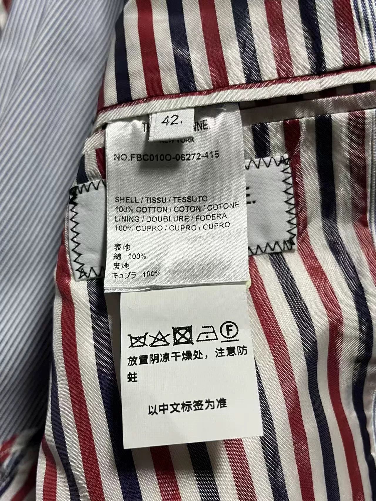 Thom Browne Thom Browne Blue Striped Women's Suit Size M / US 6-8 / IT 42-44 - 4 Thumbnail