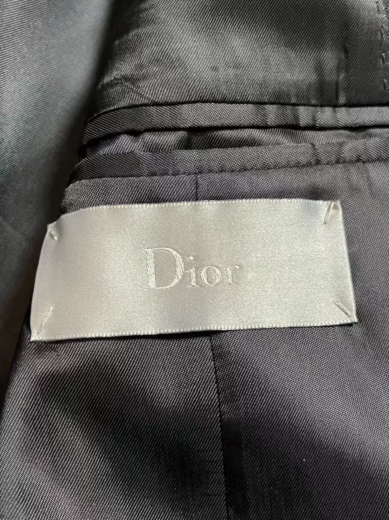 Dior Dior Black Double-Breasted Suit Jacket Size US M / EU 48-50 / 2 - 6 Thumbnail