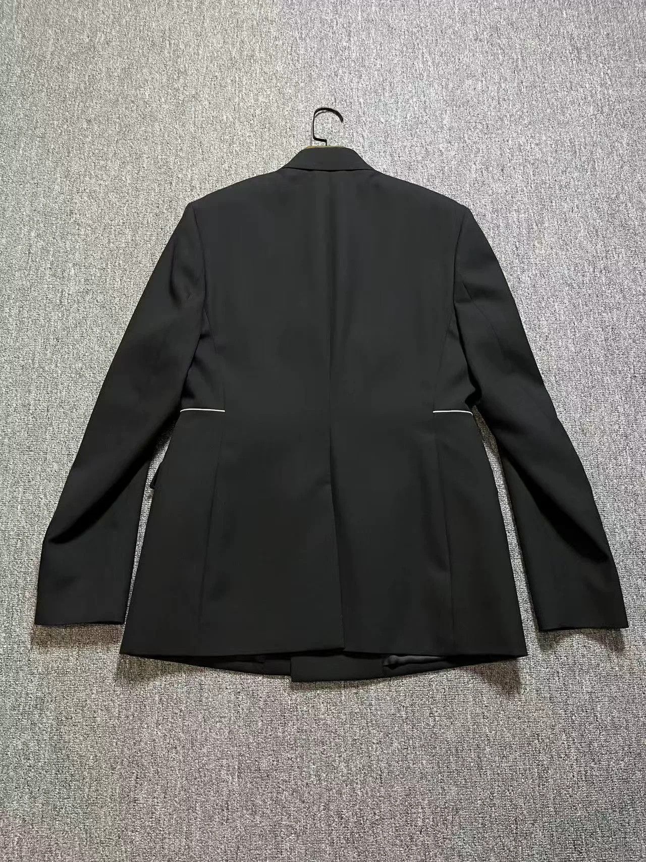 Dior Dior Black Double-Breasted Suit Jacket Size US M / EU 48-50 / 2 - 2 Thumbnail