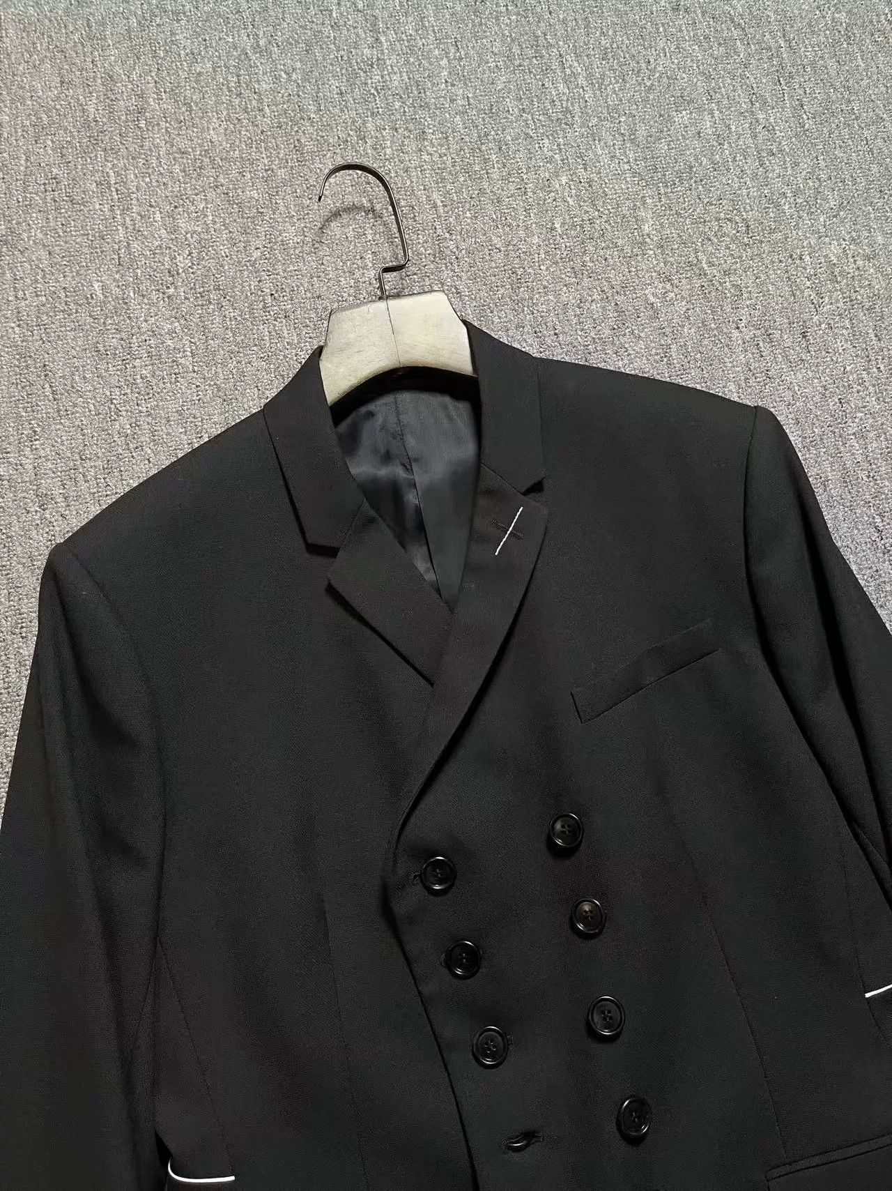 Dior Dior Black Double-Breasted Suit Jacket Size US M / EU 48-50 / 2 - 3 Thumbnail
