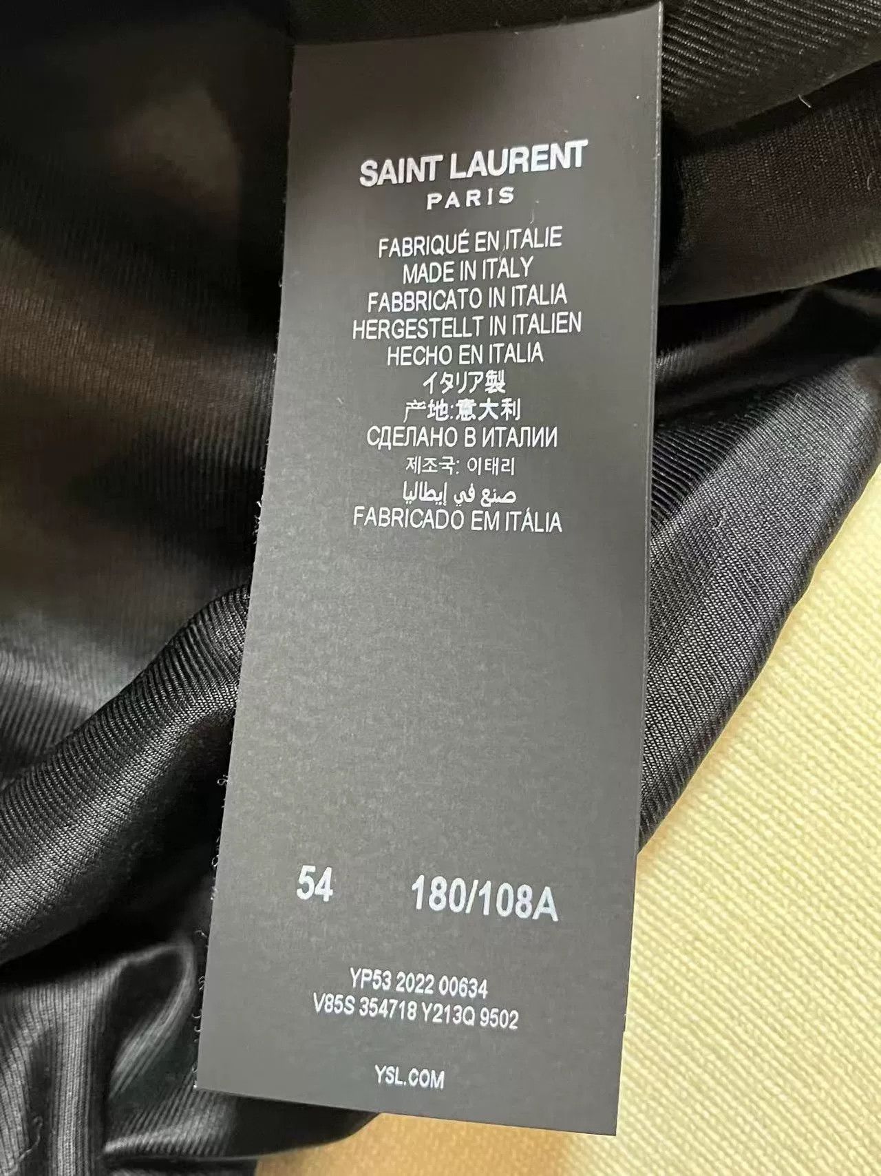 Saint Laurent Paris Saint Laurent White Wool Baseball Jacket Size US L / EU 52-54 / 3 - 7 Thumbnail