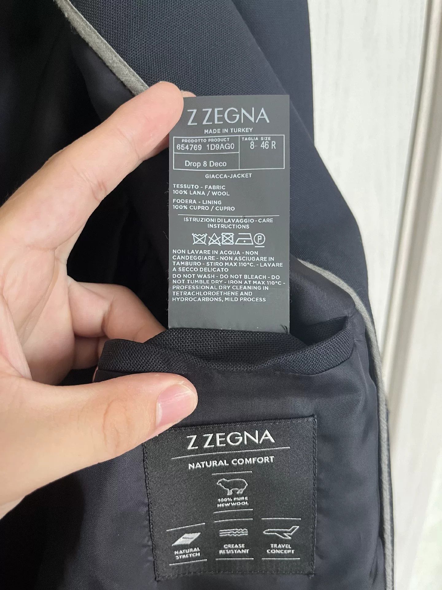Z Zegna Z Zegna Navy Casual Blazer for Men Size US S / EU 44-46 / 1 - 6 Thumbnail