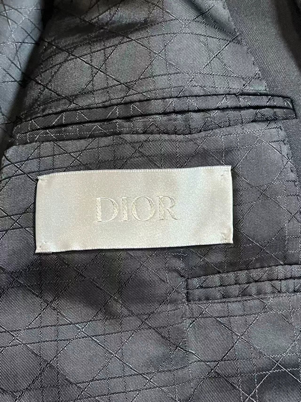 Dior Dior Double-Breasted Black Suit Jacket Size US M / EU 48-50 / 2 - 5 Thumbnail