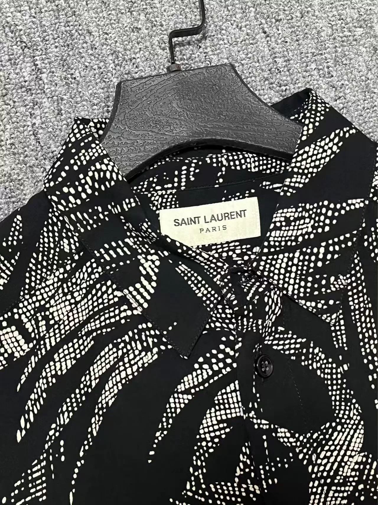 Saint Laurent Paris Saint Laurent Palm Print Casual Shirt Size US M / EU 48-50 / 2 - 4 Thumbnail