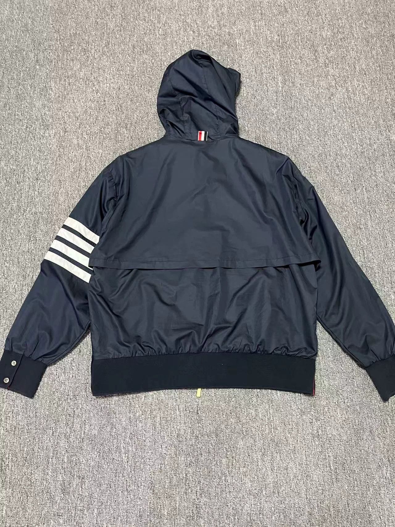 Thom Browne Thom Browne Classic Zip Hooded Jacket Size US XL / EU 56 / 4 - 2 Thumbnail