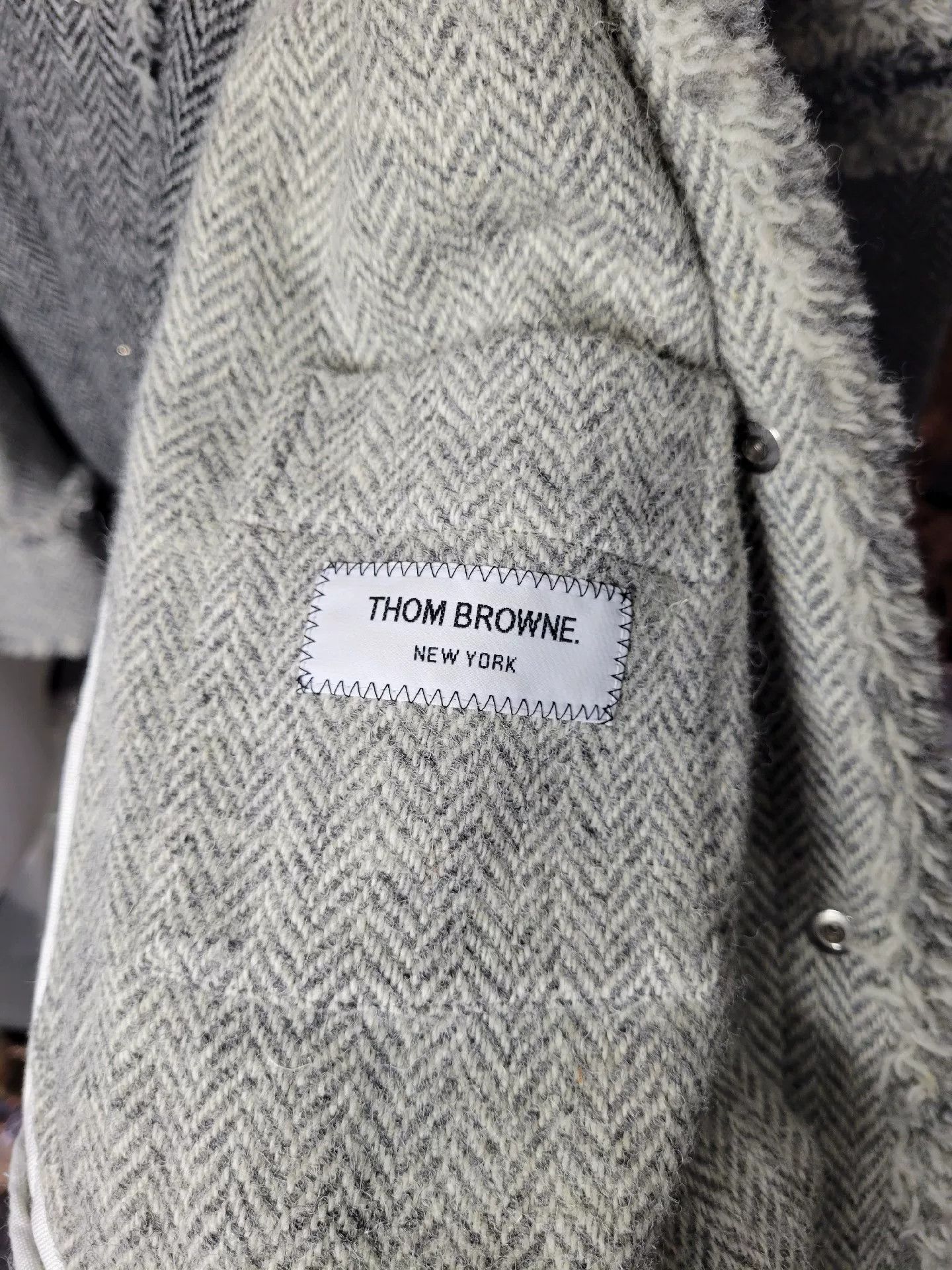 Thom Browne Thom Browne Frayed Panel Shirt Jacket Size US L / EU 52-54 / 3 - 8 Thumbnail