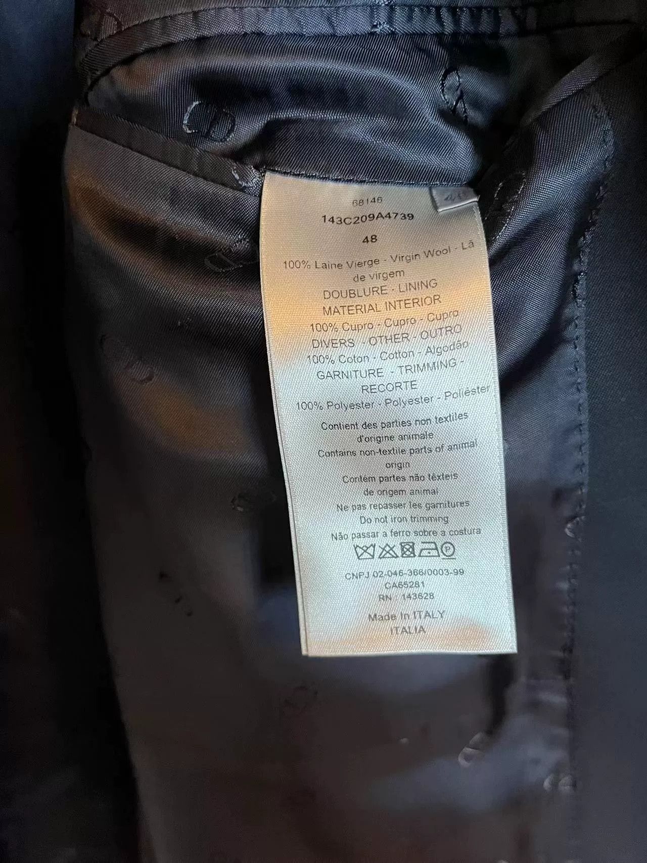 Dior Dior Court Style Wool Blazer Size US M / EU 48-50 / 2 - 5 Thumbnail