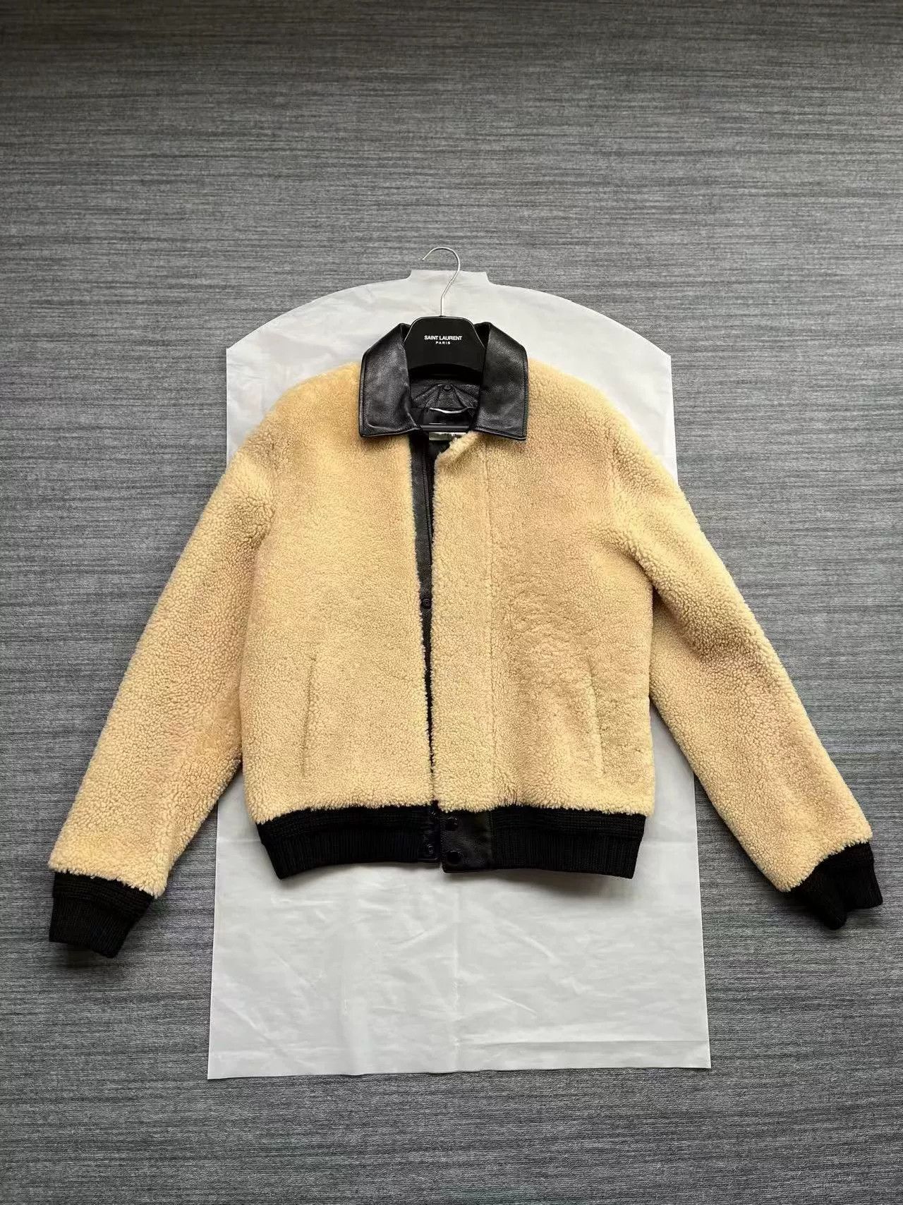 Saint Laurent Paris Saint Laurent Shearling Jacket with Removable Collar Size US M / EU 48-50 / 2 - 3 Thumbnail