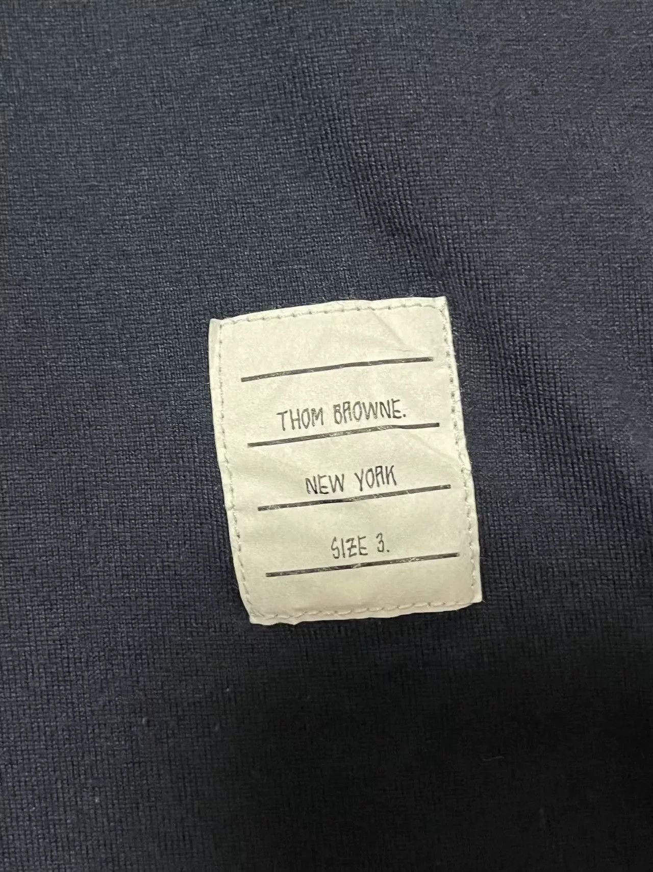 Thom Browne Thom Browne Navy Crew Neck T-Shirt Size US L / EU 52-54 / 3 - 6 Thumbnail