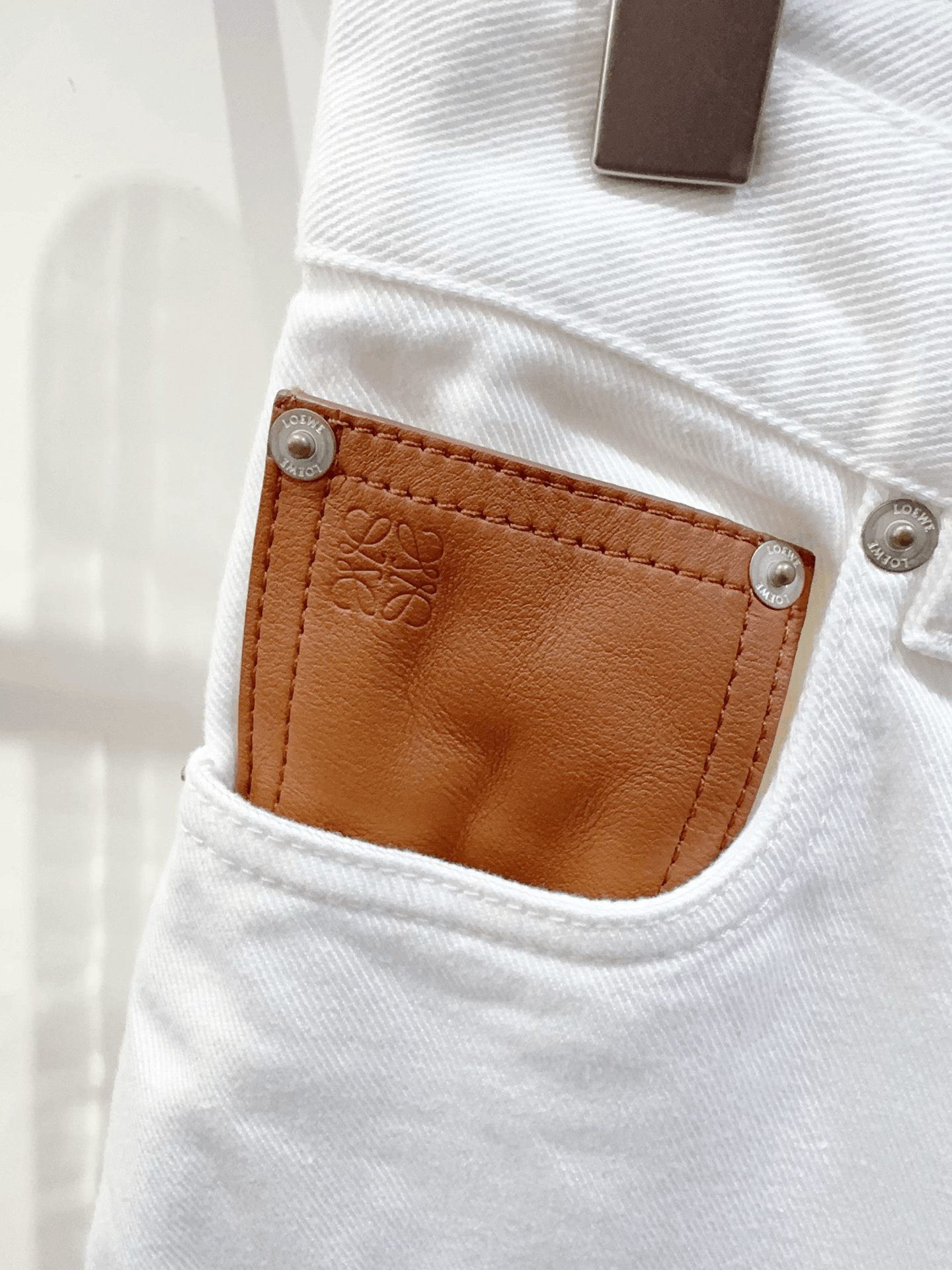 Loewe Loewe White Jeans Size 36" / US 14 / IT 50 - 3 Thumbnail