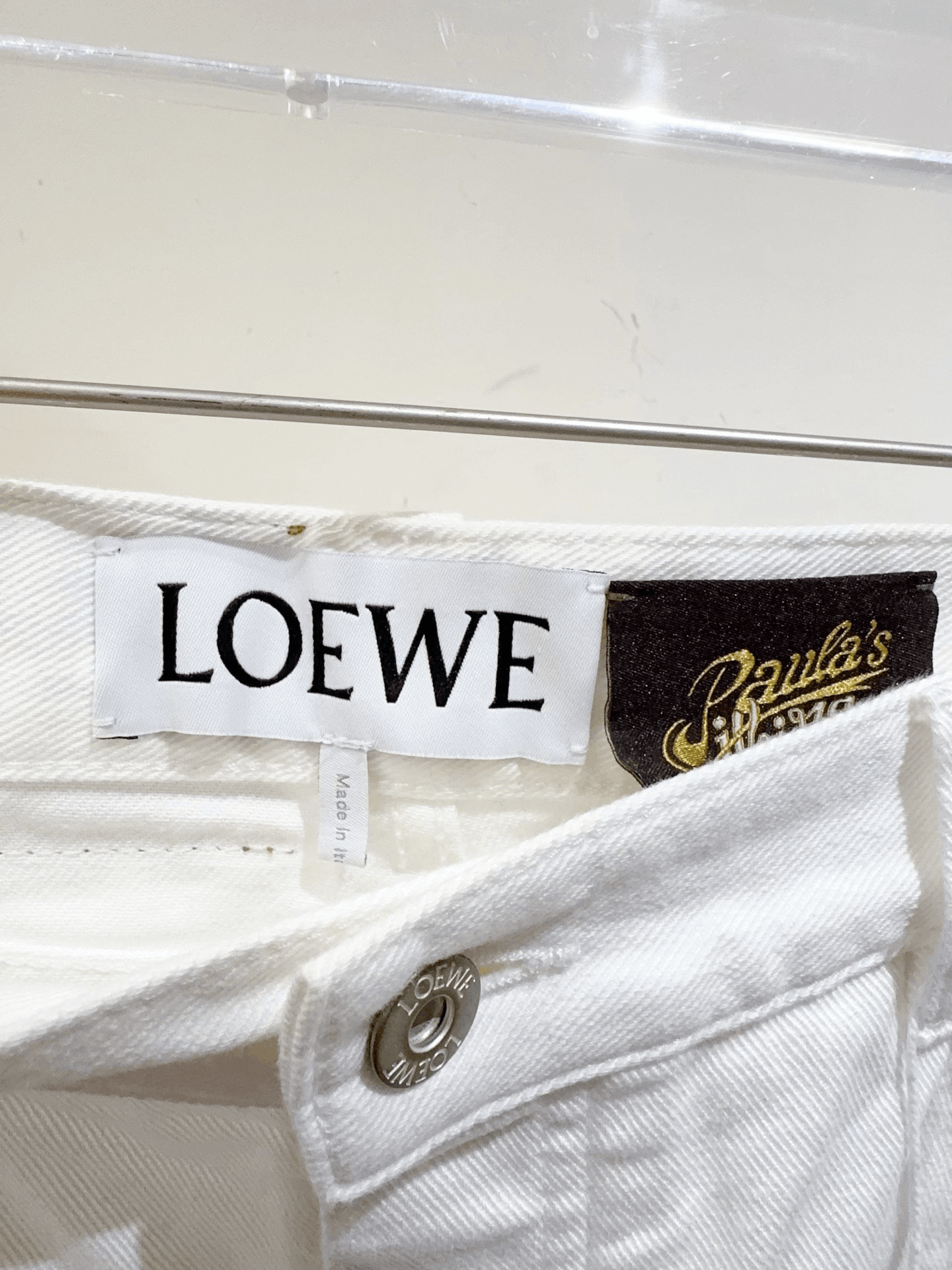 Loewe Loewe White Jeans Size 36" / US 14 / IT 50 - 2 Thumbnail