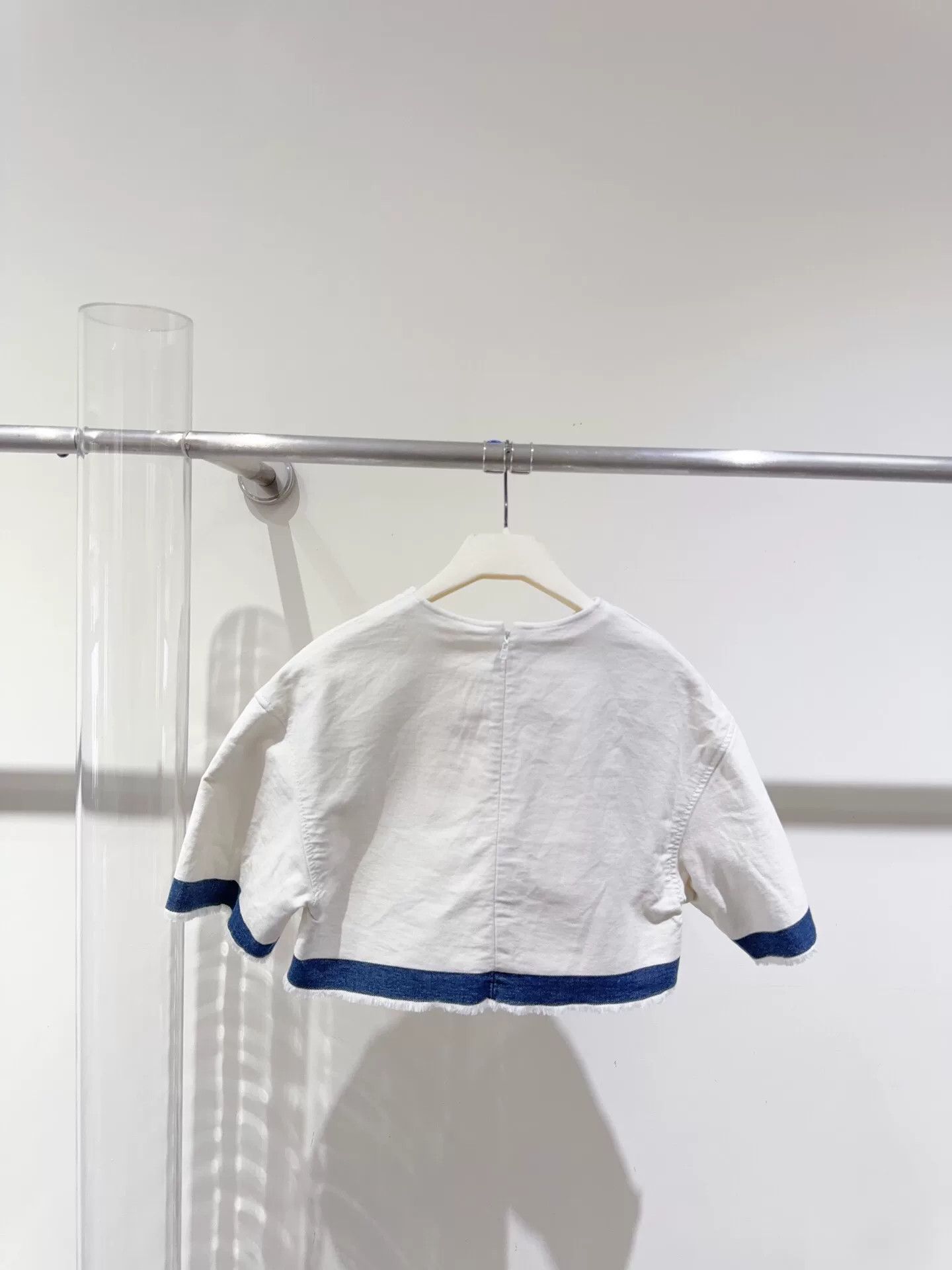 Prada Prada Denim Crop Top Size S / US 4 / IT 40 - 3 Thumbnail