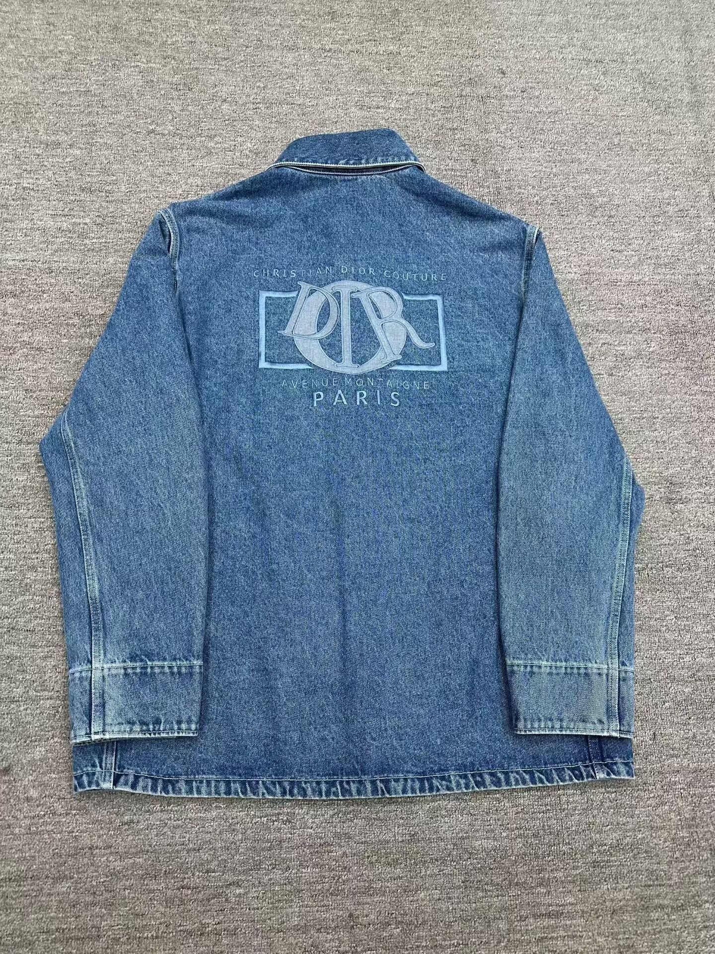 Dior Dior Embroidered Letter Denim Jacket Size US XL / EU 56 / 4 - 2 Thumbnail