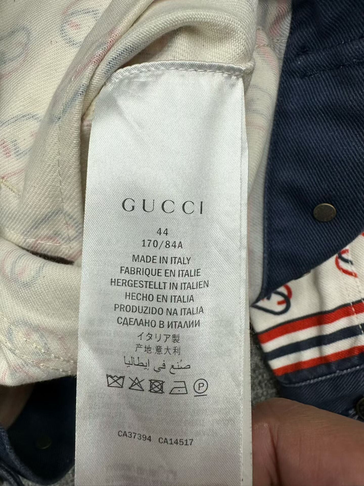 Gucci Gucci Double G All-Over Print Denim Jacket Size US S / EU 44-46 / 1 - 4 Thumbnail