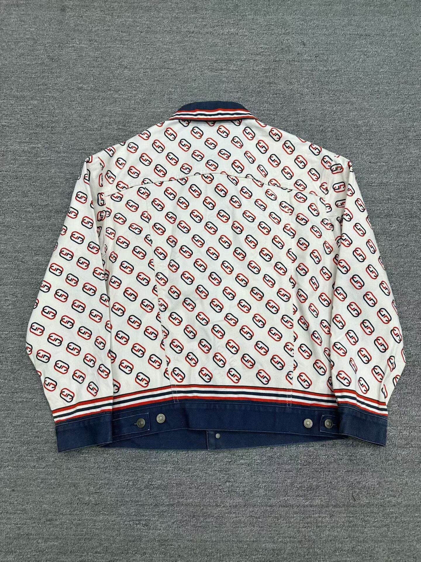 Gucci Gucci Double G All-Over Print Denim Jacket Size US S / EU 44-46 / 1 - 2 Thumbnail