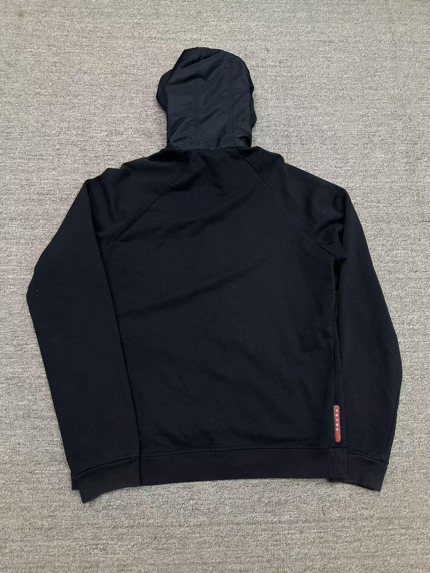 Prada Prada Red Label Nylon Panel Hoodie Size US L / EU 52-54 / 3 - 2 Thumbnail
