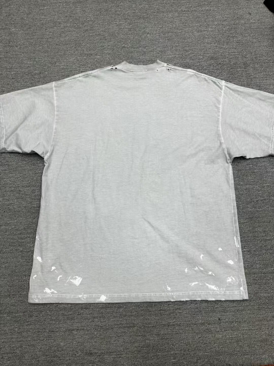 Balenciaga Splatter Paint Distressed Letter Tee