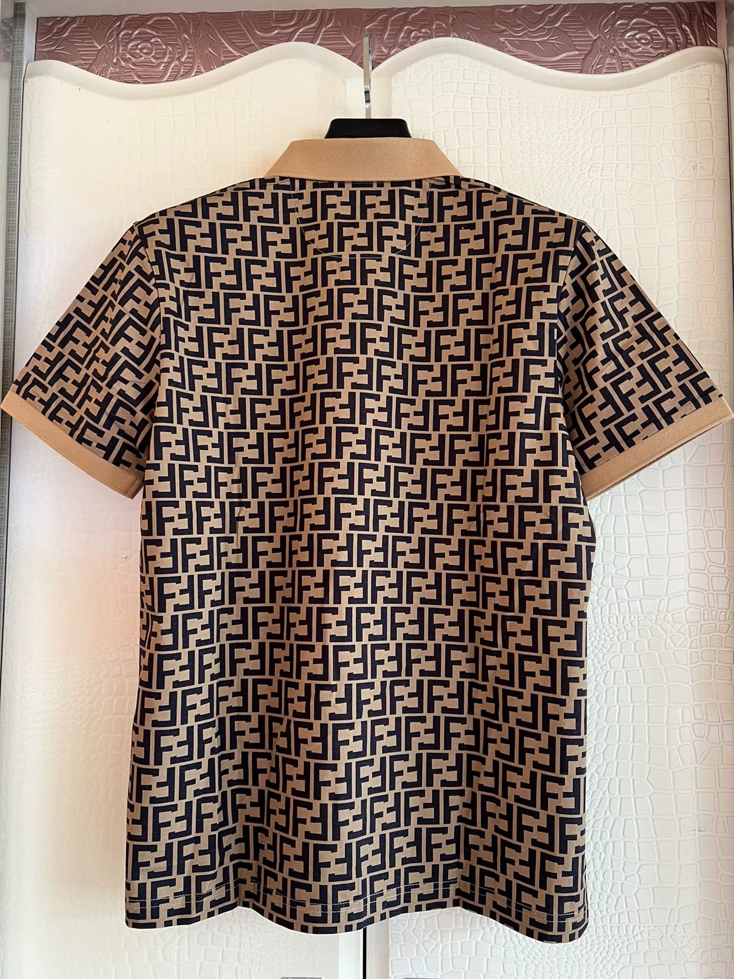 Fendi Fendi FF Logo Men's Polo Shirt Size US M / EU 48-50 / 2 - 2 Thumbnail