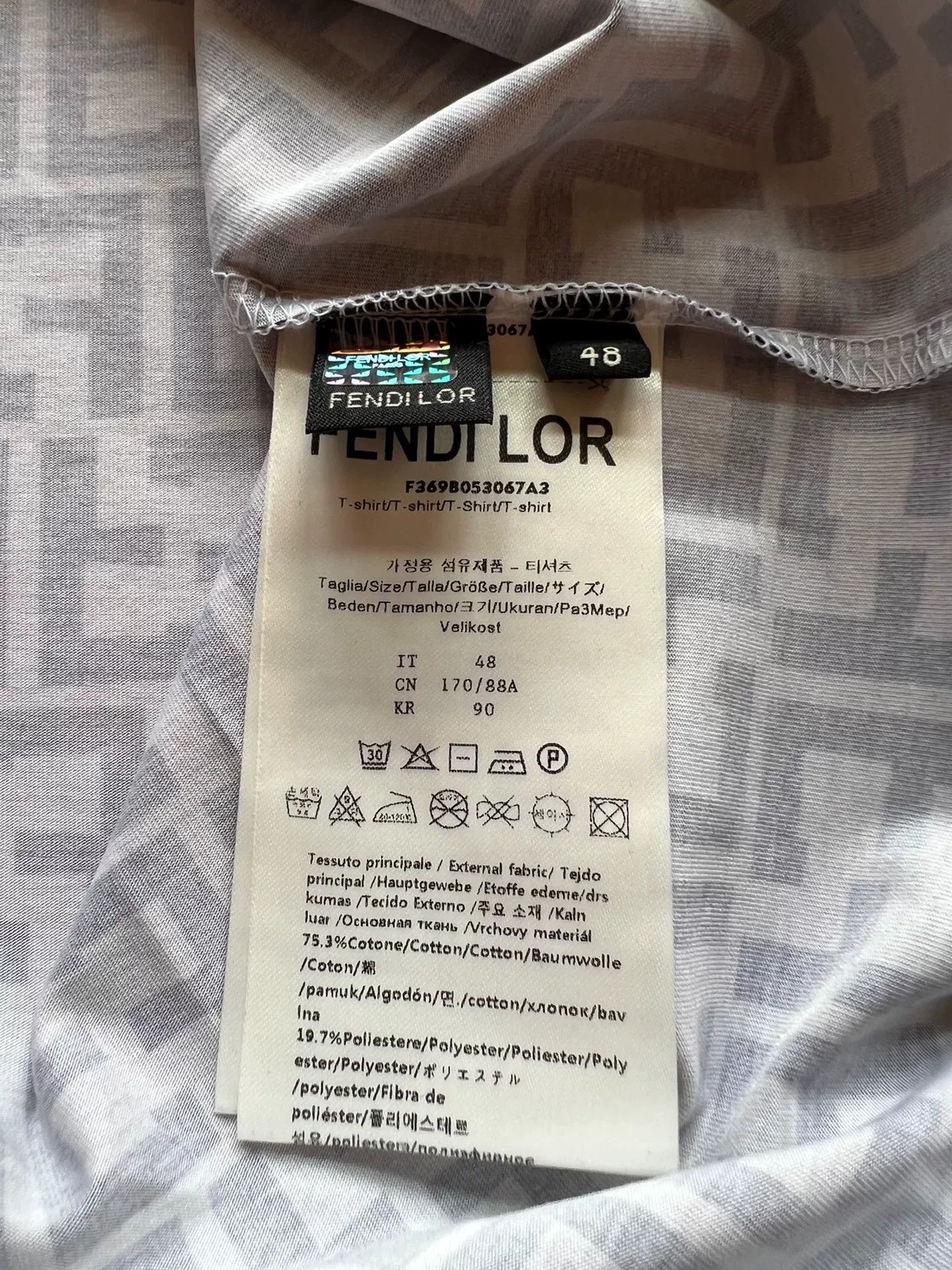 Fendi Fendi FF Logo Men's Polo Shirt Size US M / EU 48-50 / 2 - 6 Thumbnail