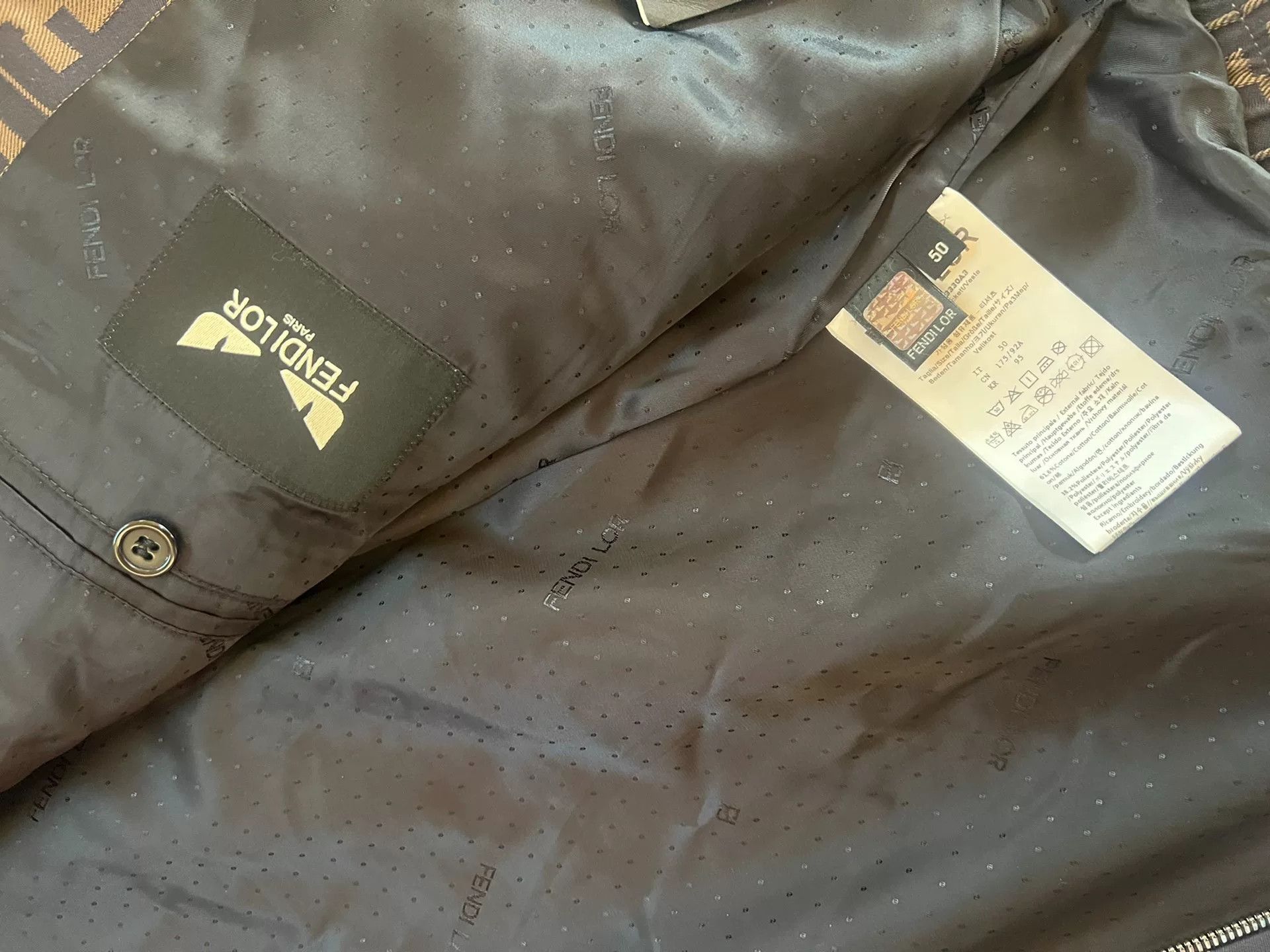 Fendi FENDI LOR FF Logo Jacket Coat Size US M / EU 48-50 / 2 - 7 Thumbnail