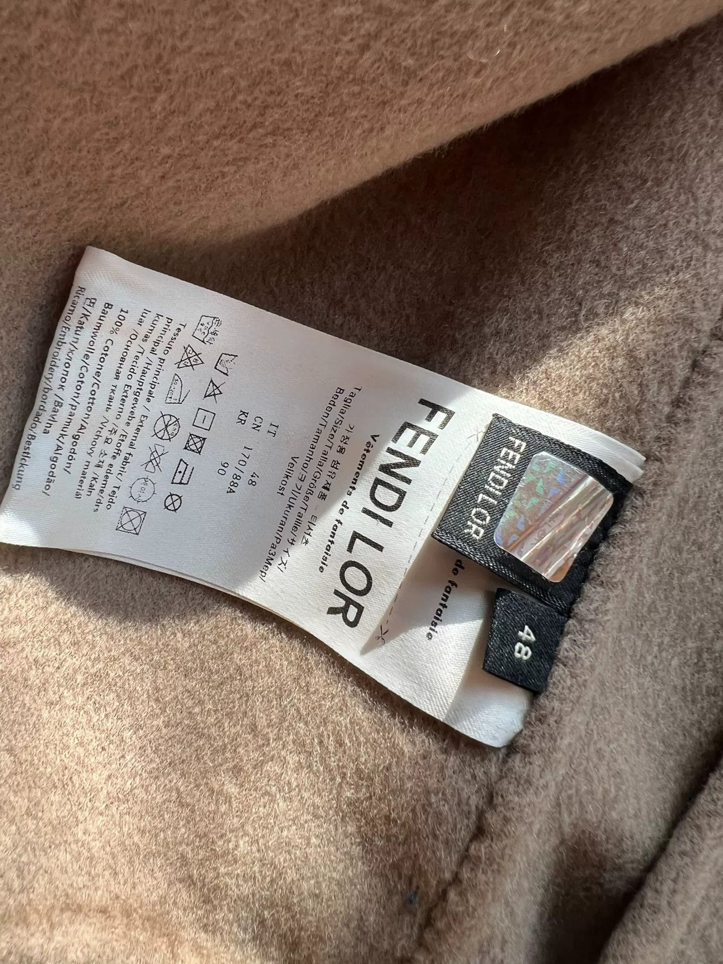 Fendi FENDI LOR FF Logo Wool Coat Size US M / EU 48-50 / 2 - 8 Thumbnail