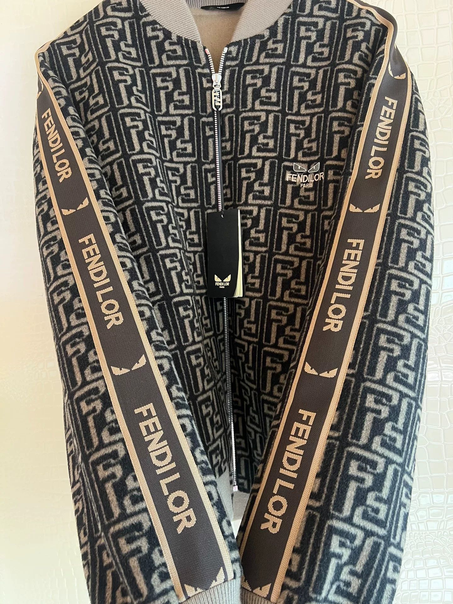 Fendi FENDI LOR FF Logo Wool Coat Size US M / EU 48-50 / 2 - 4 Thumbnail
