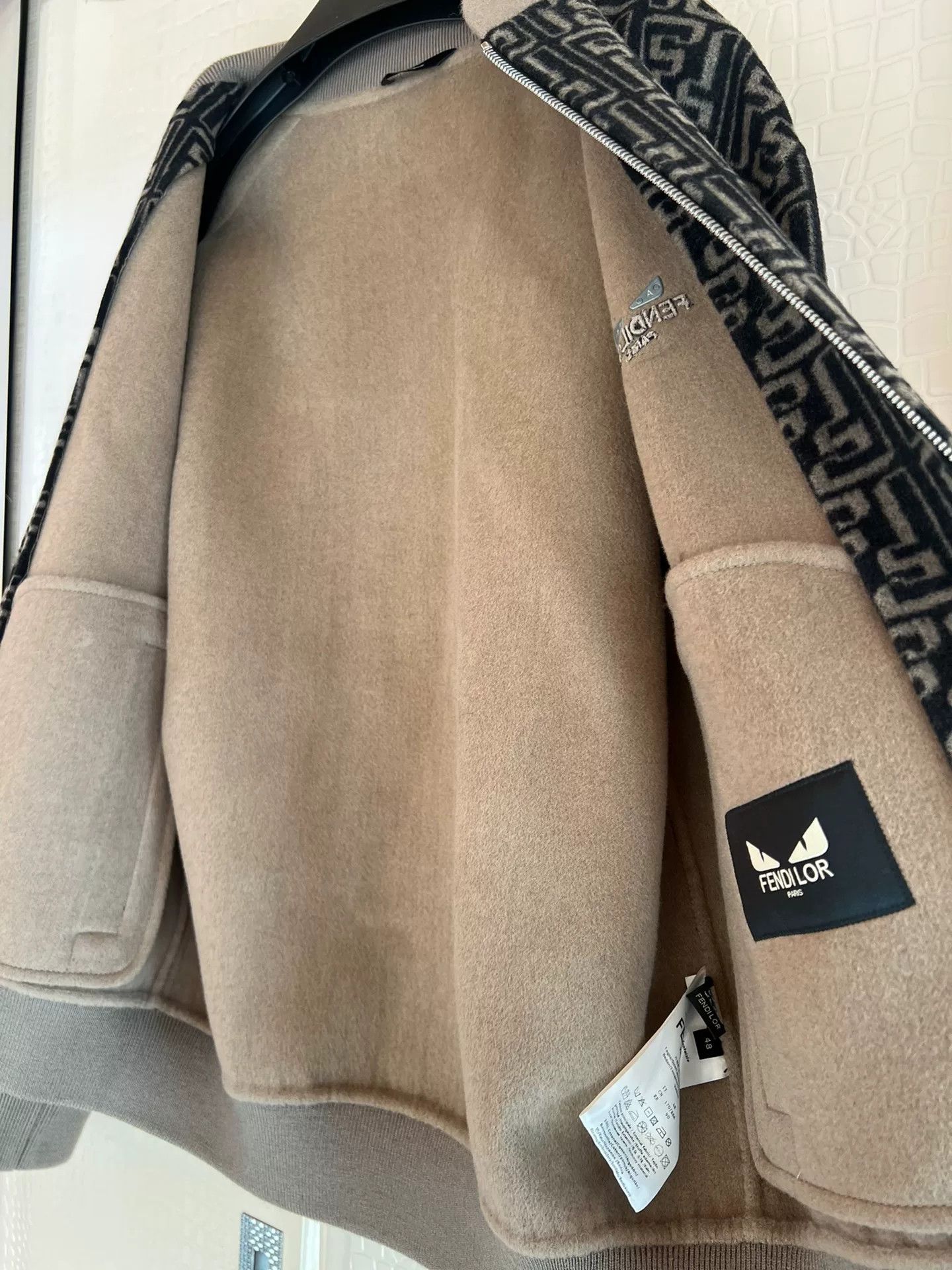 Fendi FENDI LOR FF Logo Wool Coat Size US M / EU 48-50 / 2 - 6 Thumbnail