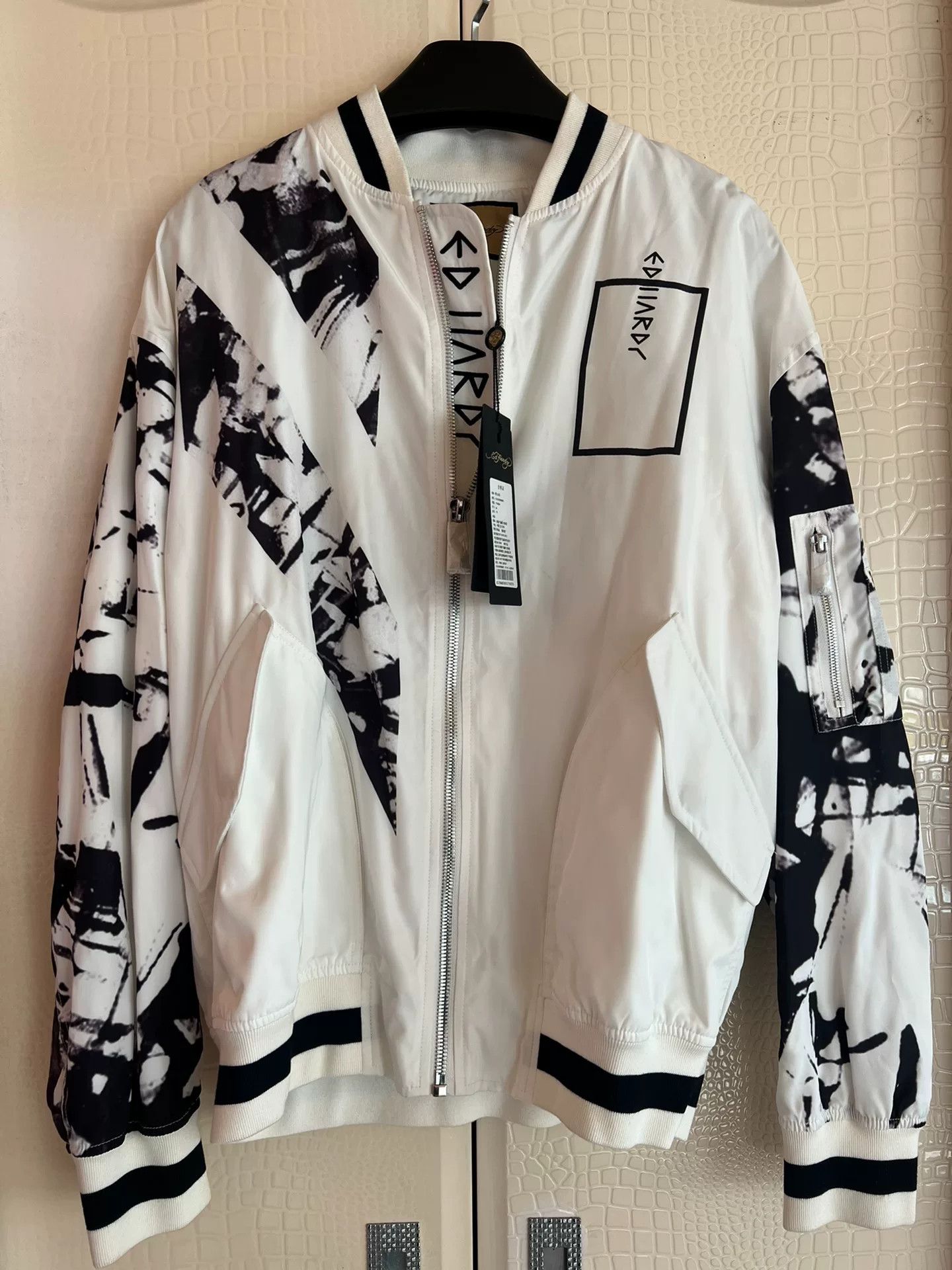 Ed Hardy Ed Hardy Men's New Baseball Jacket Size US M / EU 48-50 / 2 - 2 Thumbnail