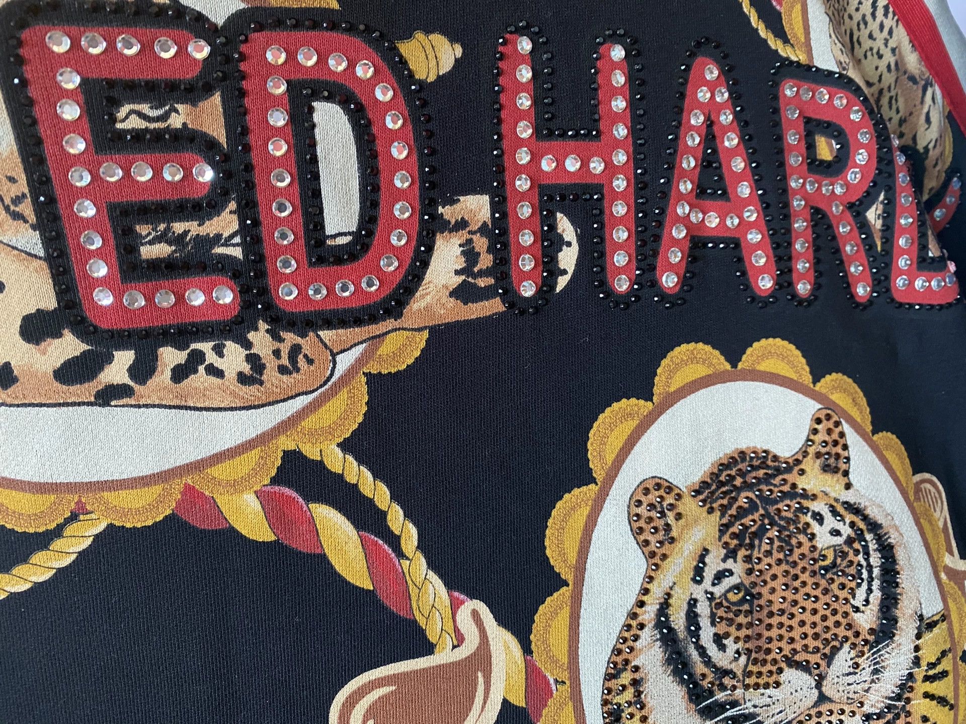 Ed Hardy Ed Hardy Men's Zip Diamond Sweatshirt Size US M / EU 48-50 / 2 - 7 Thumbnail