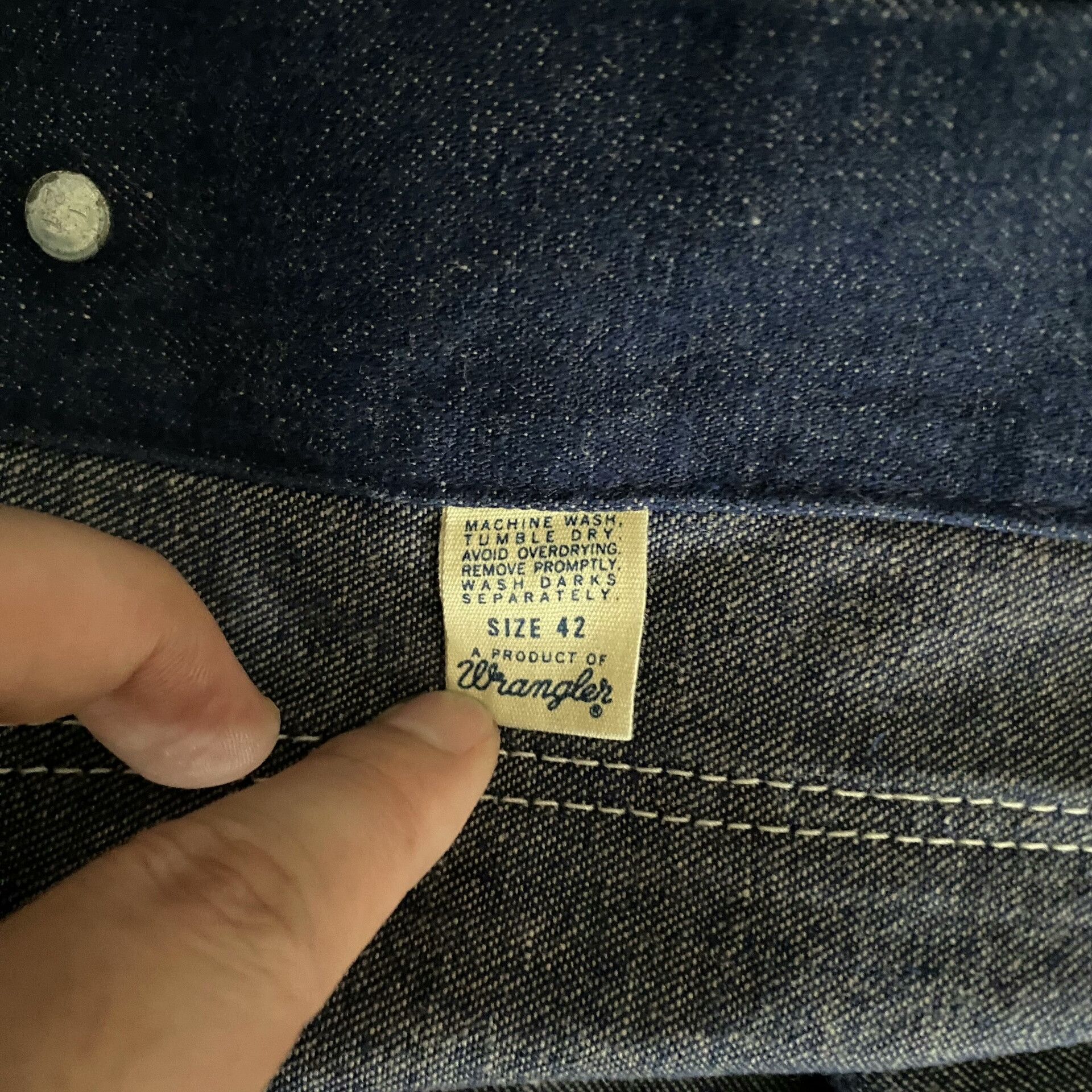 Wrangler Wrangler Denim Four-Pocket Work Jacket Size US XS / EU 42 / 0 - 9 Thumbnail